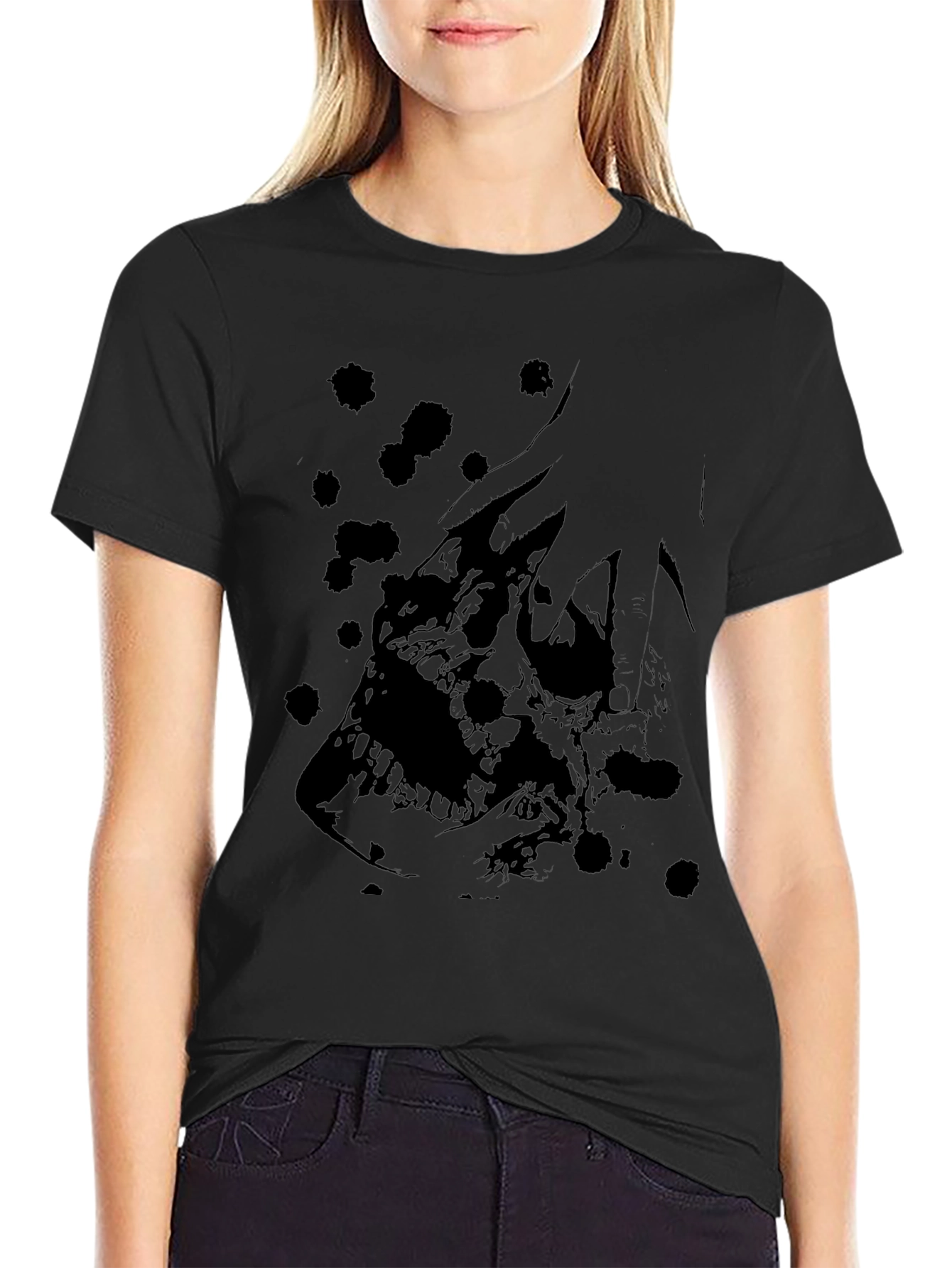 Skull Graphic Black T-Shirt - Edgy Design