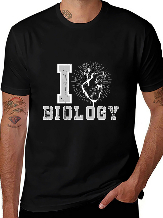 I Heart Biology T-Shirt - Science Lover Tee