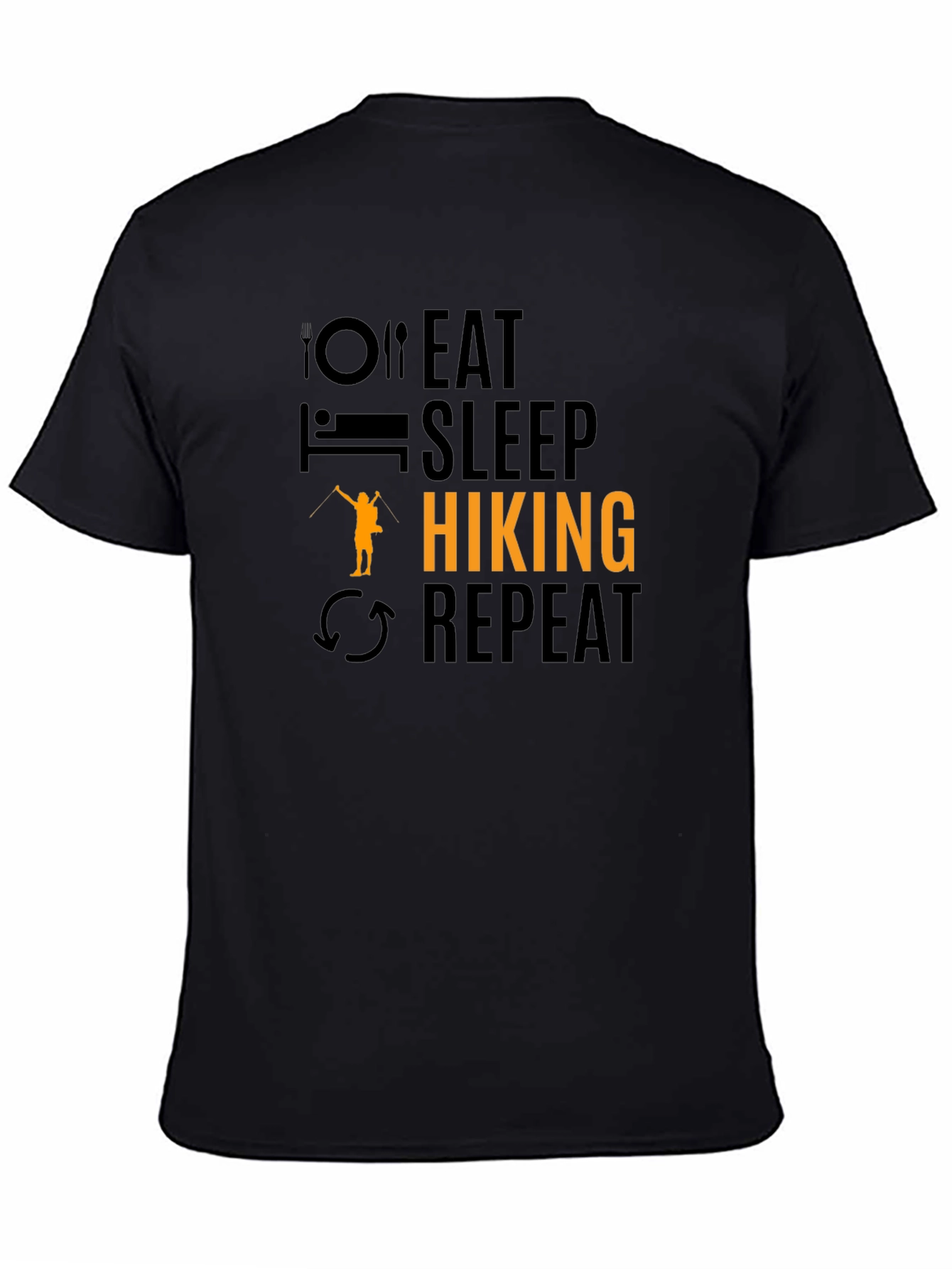 Eat Sleep Hiking Repeat Graphic T-Shirt