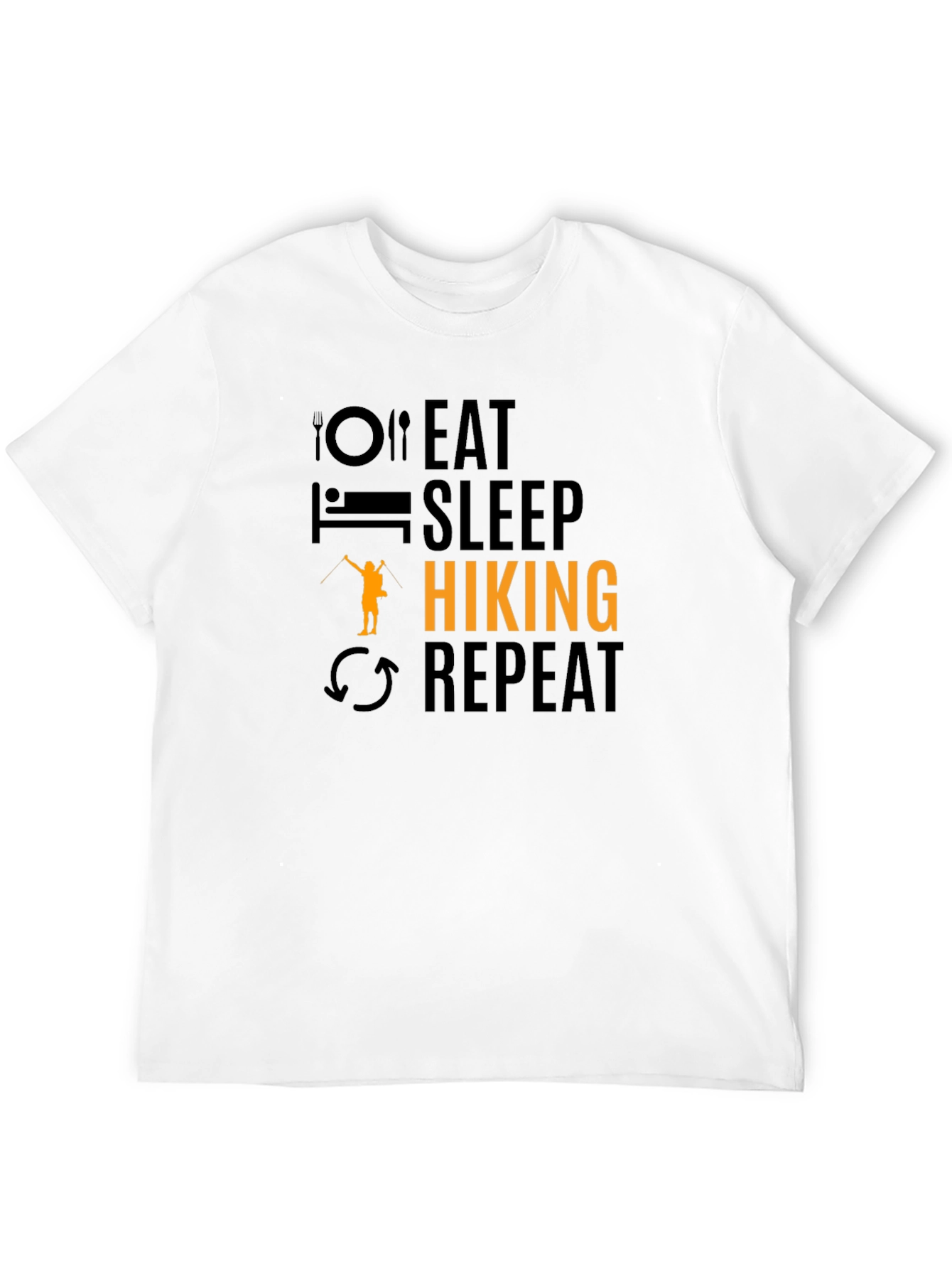 Eat Sleep Hiking Repeat Graphic T-Shirt