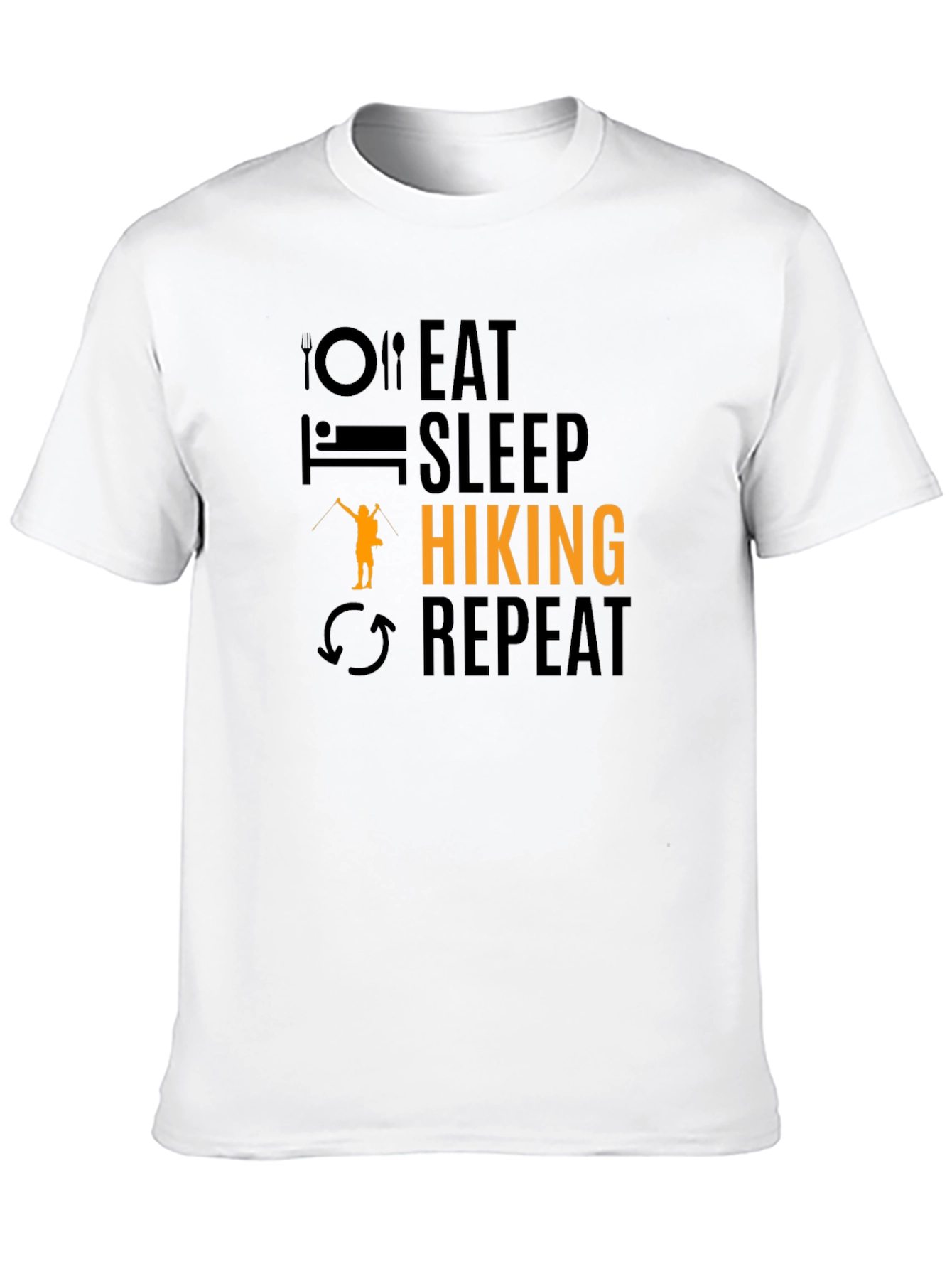 Eat Sleep Hiking Repeat Graphic T-Shirt