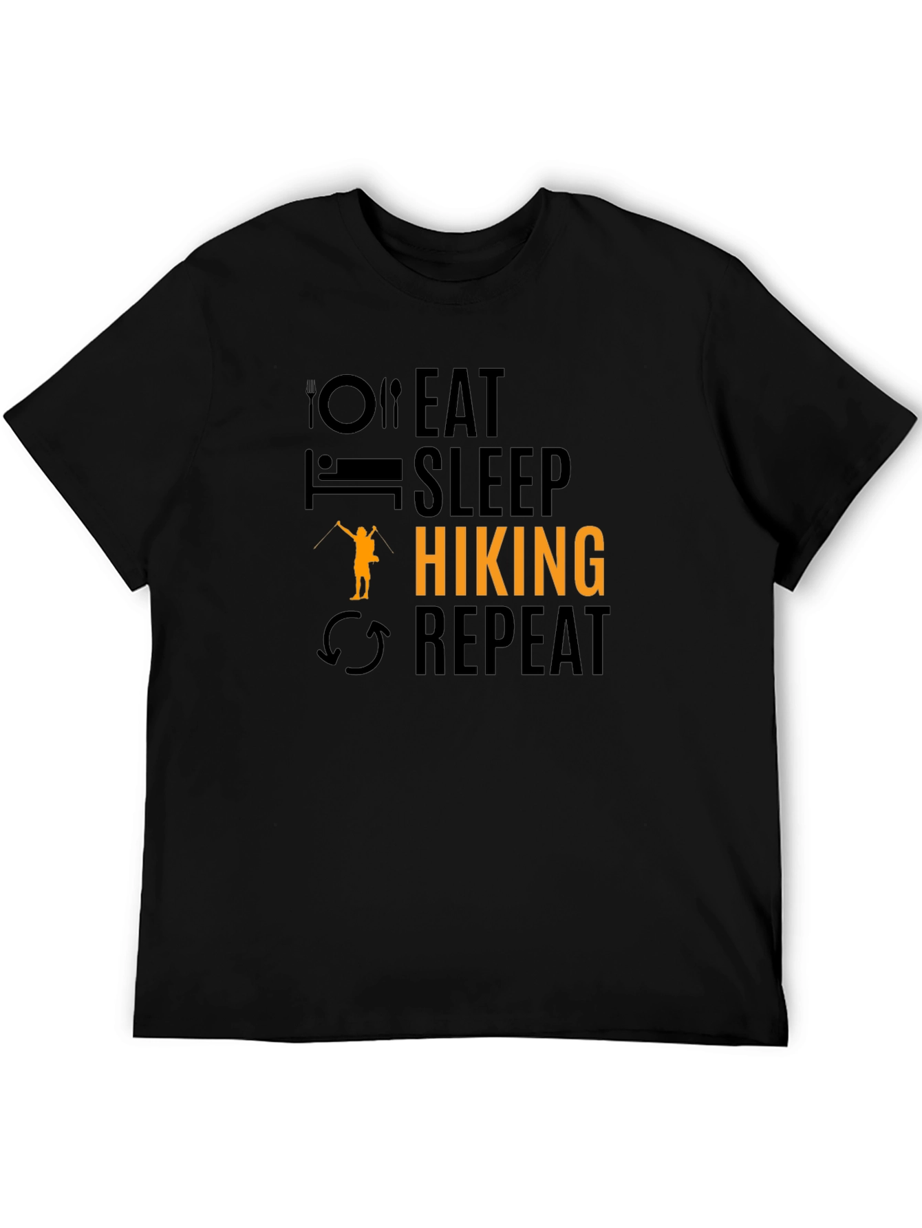 Eat Sleep Hiking Repeat Graphic T-Shirt