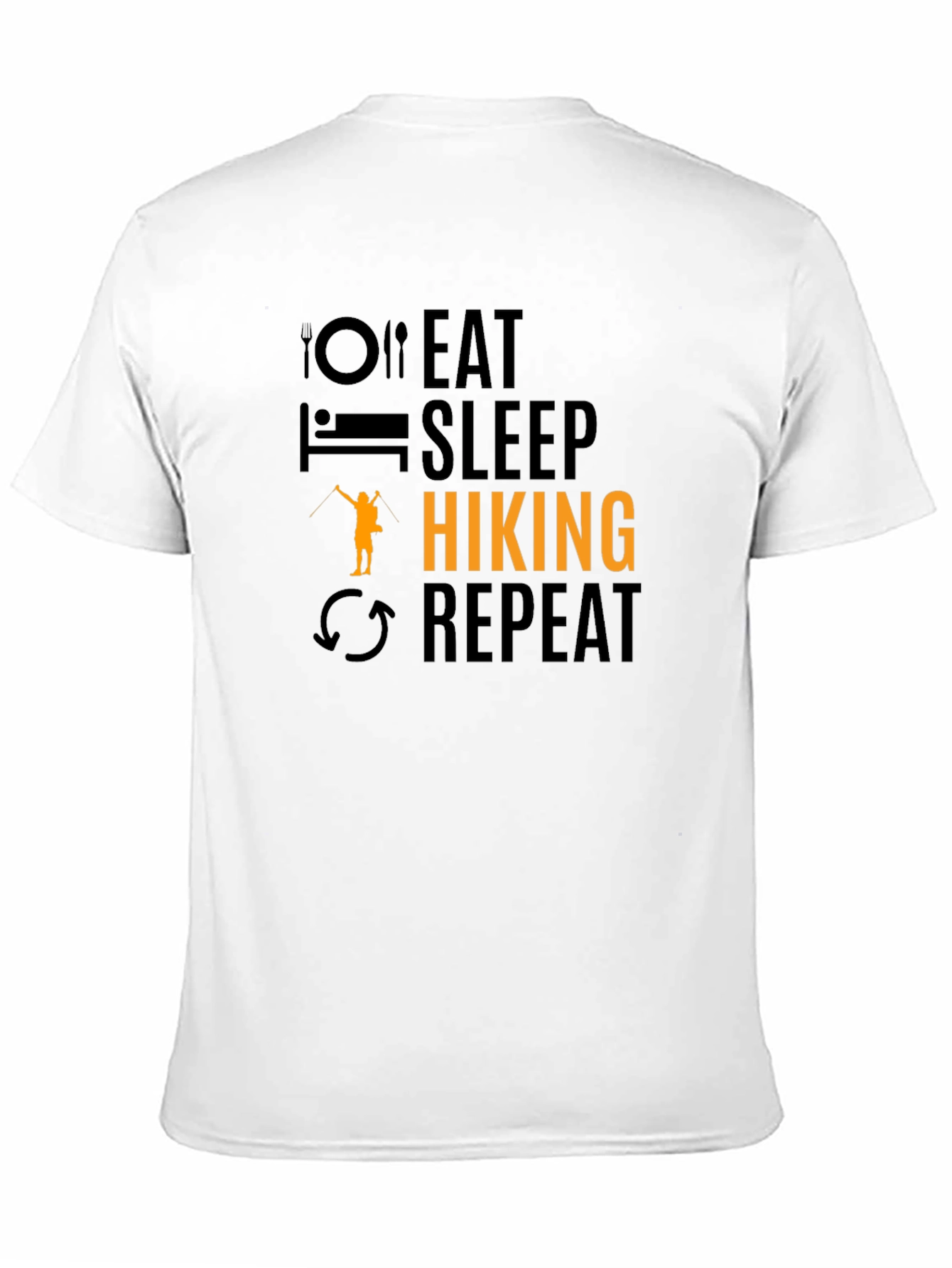 Eat Sleep Hiking Repeat Graphic T-Shirt