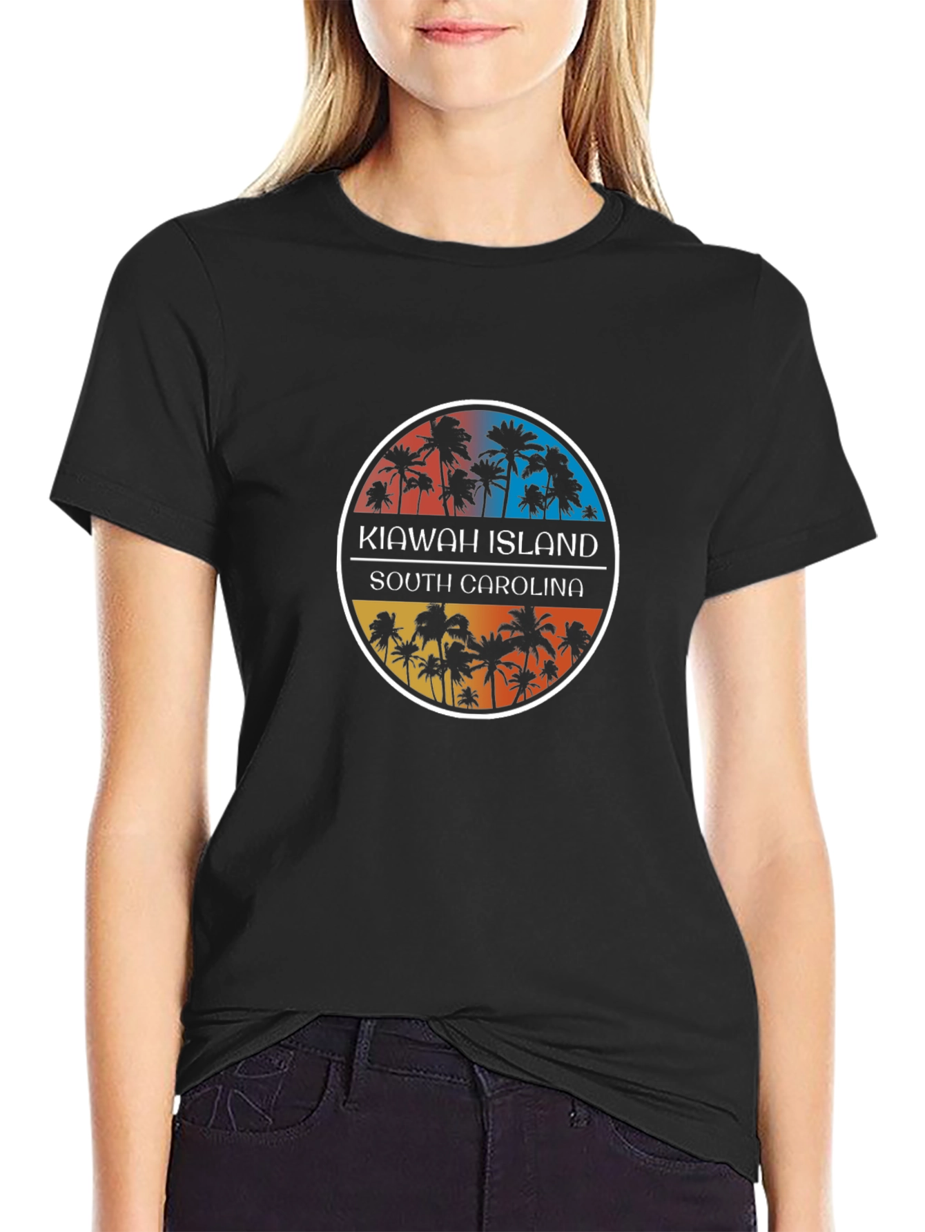 Kiawah Island South Carolina Palm Tree T-Shirt