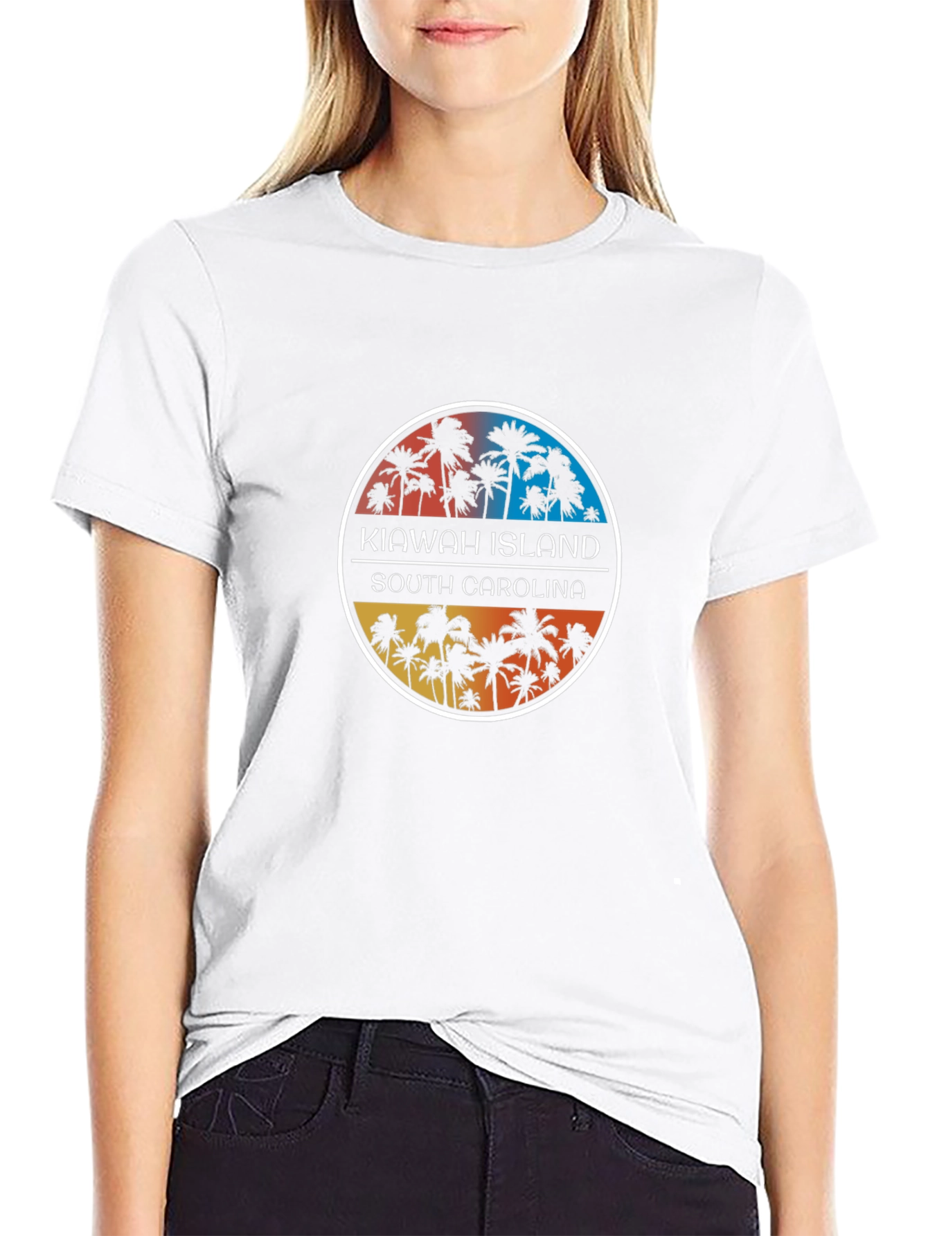 Kiawah Island South Carolina Palm Tree T-Shirt