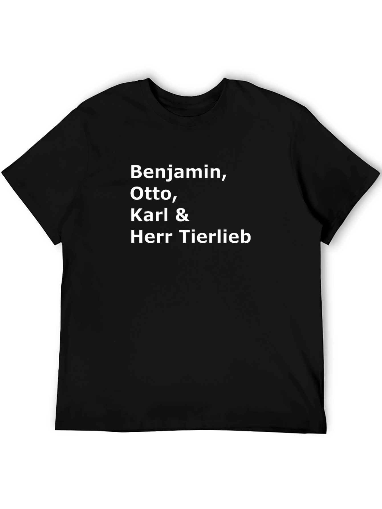 Benjamin Otto Karl & Herr Tierlieb Black T-Shirt