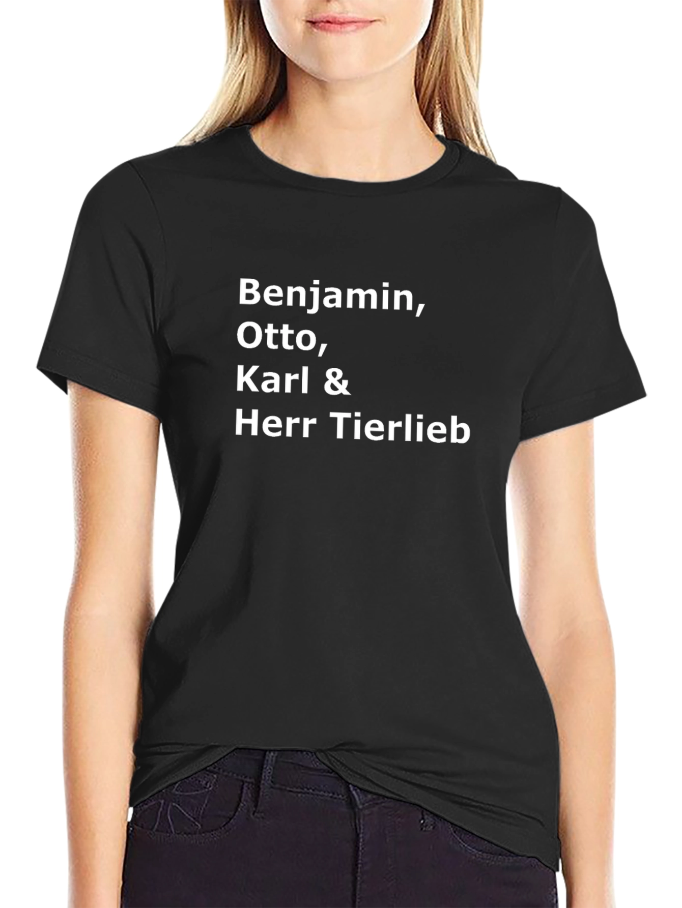 Benjamin Otto Karl & Herr Tierlieb Black T-Shirt