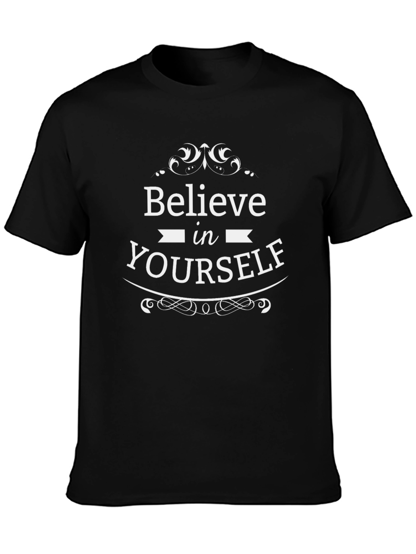 Believe In Yourself Graphic Tee - Black