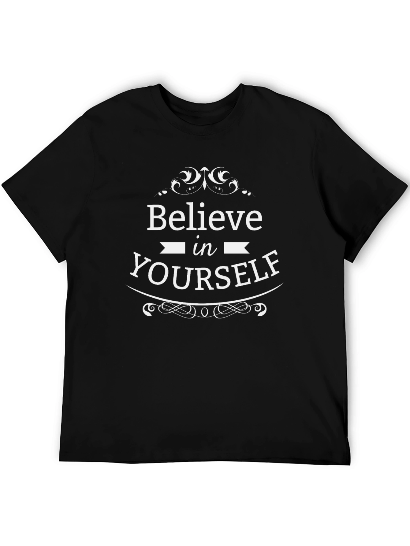 Believe In Yourself Graphic Tee - Black