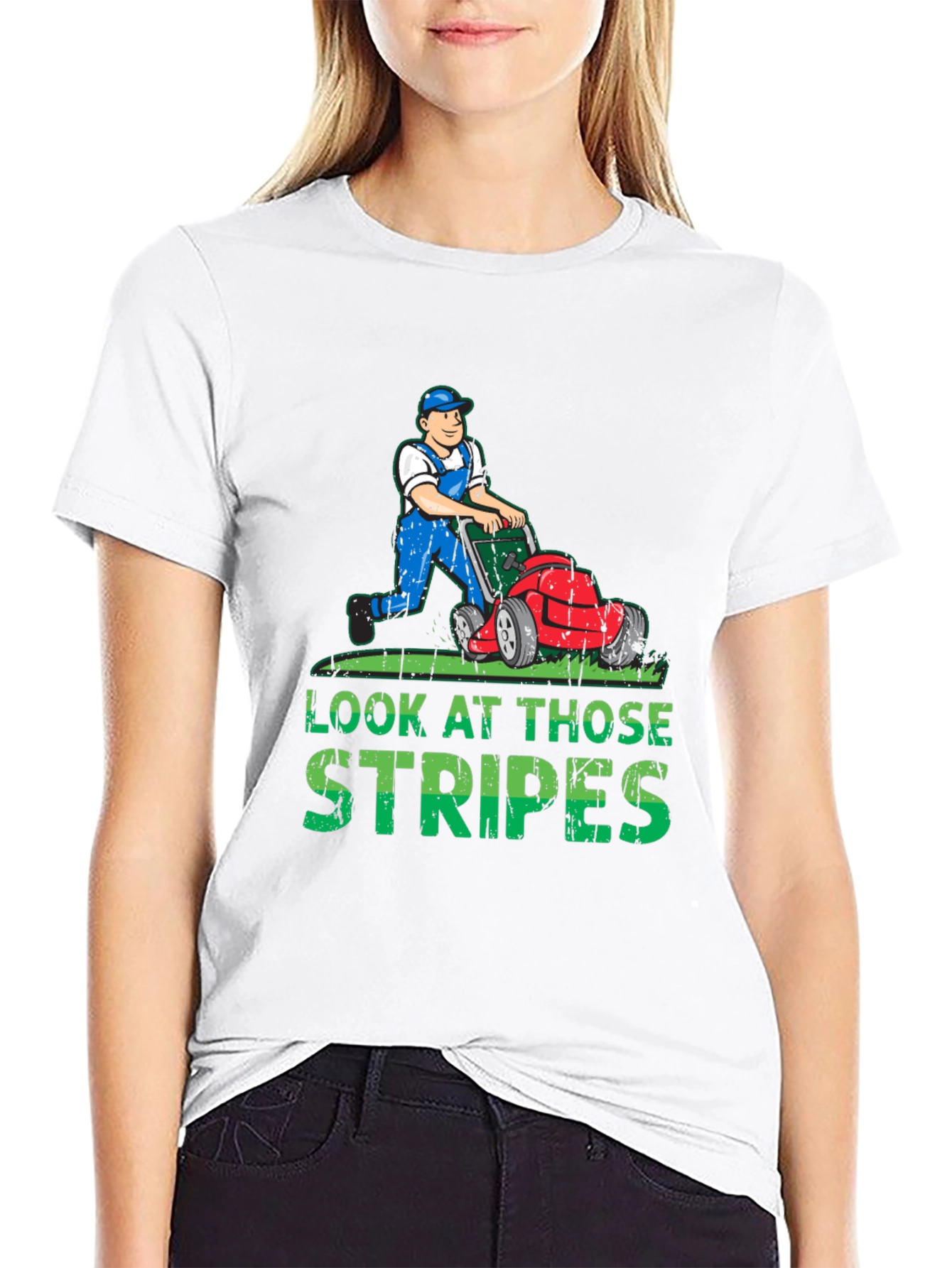 Look At Those Stripes T-Shirt - Lawn Care Tee