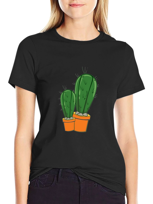 Cactus Potted Plant Graphic Tee