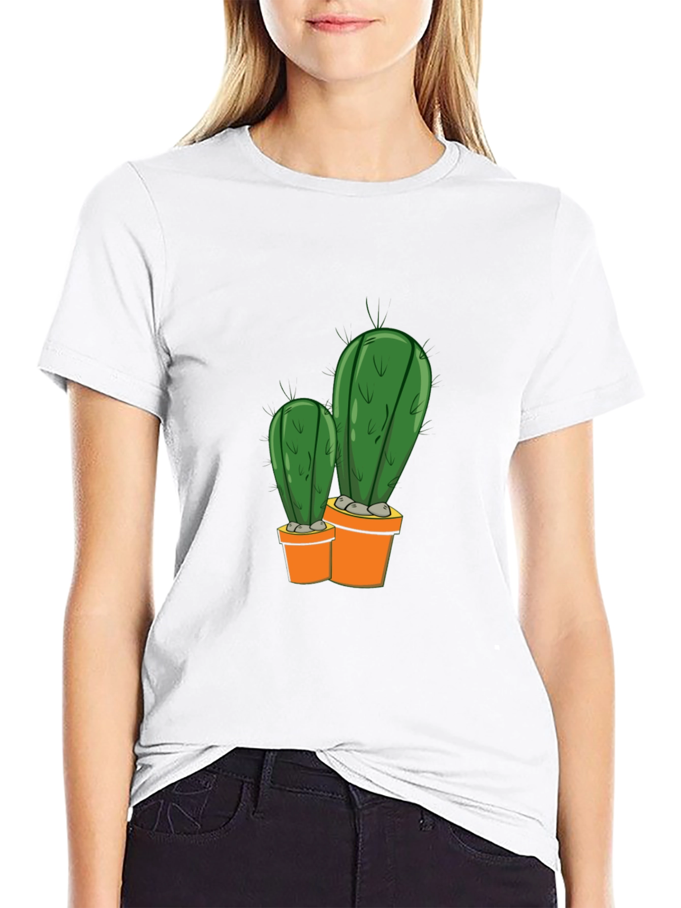 Cactus Potted Plant Graphic Tee