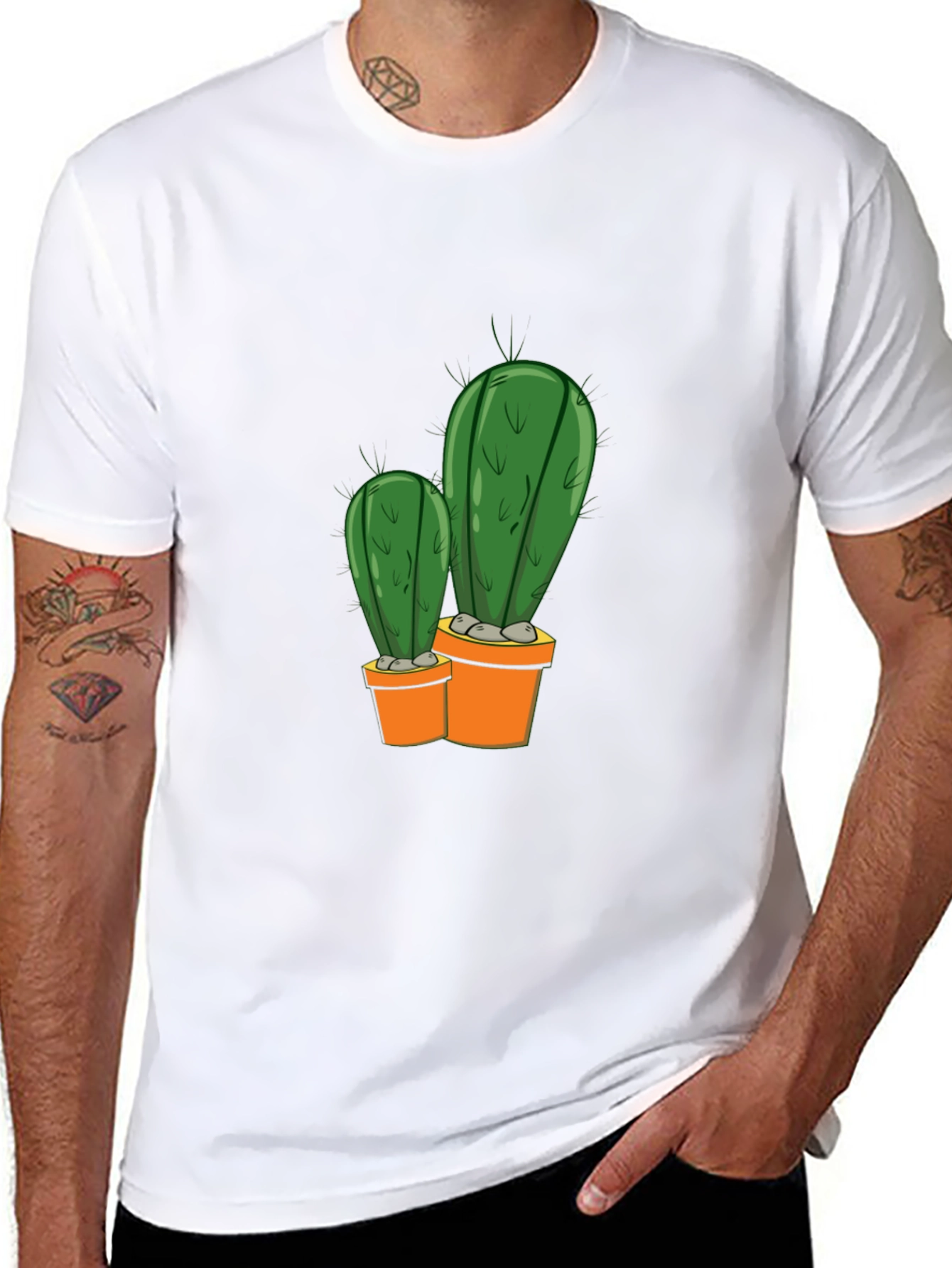 Cactus Potted Plant Graphic Tee
