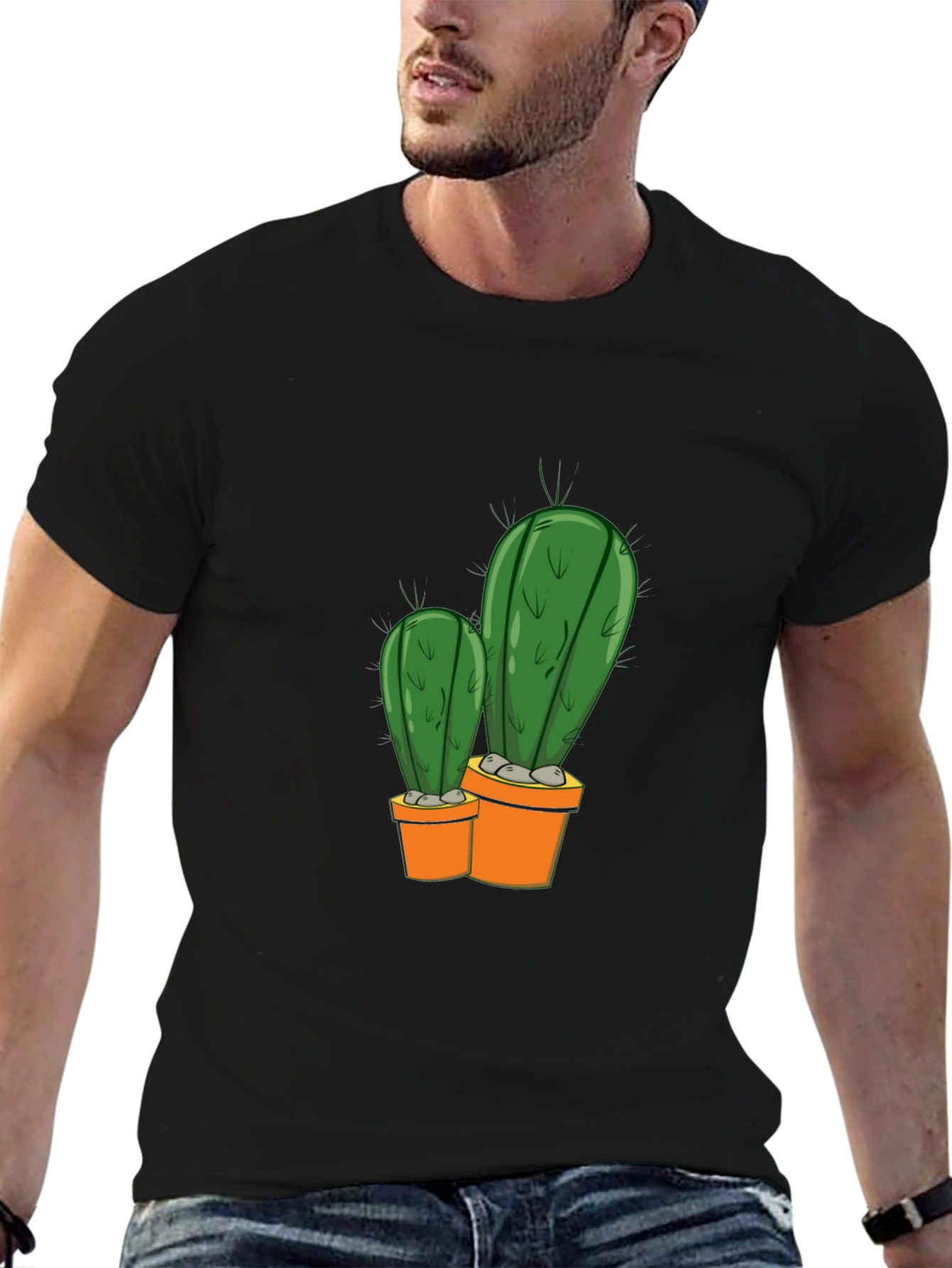 Cactus Potted Plant Graphic Tee