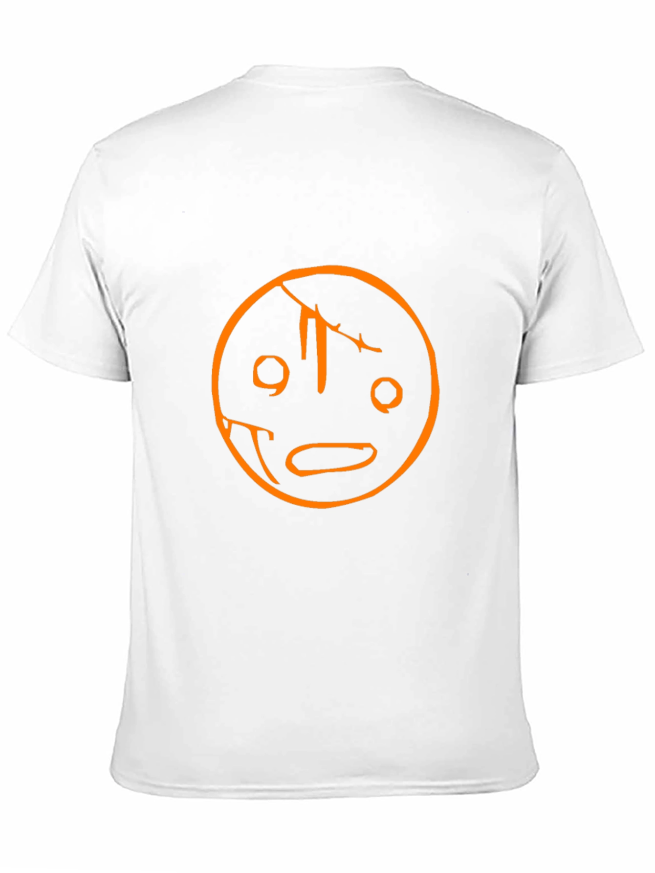 Unique Graphic Tee - Cracked Smiley Face