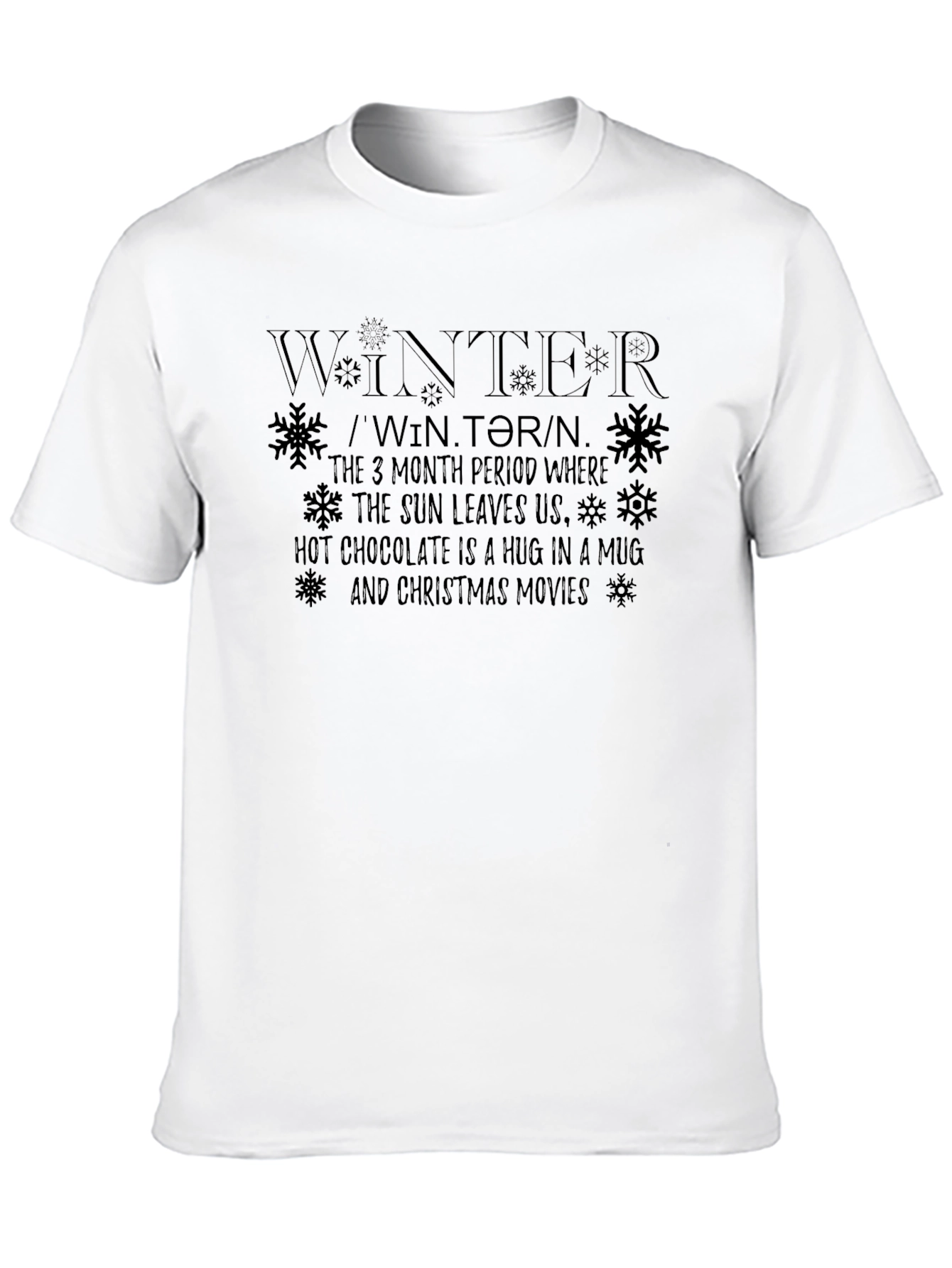 Winter Definition Graphic T-Shirt Holiday Season