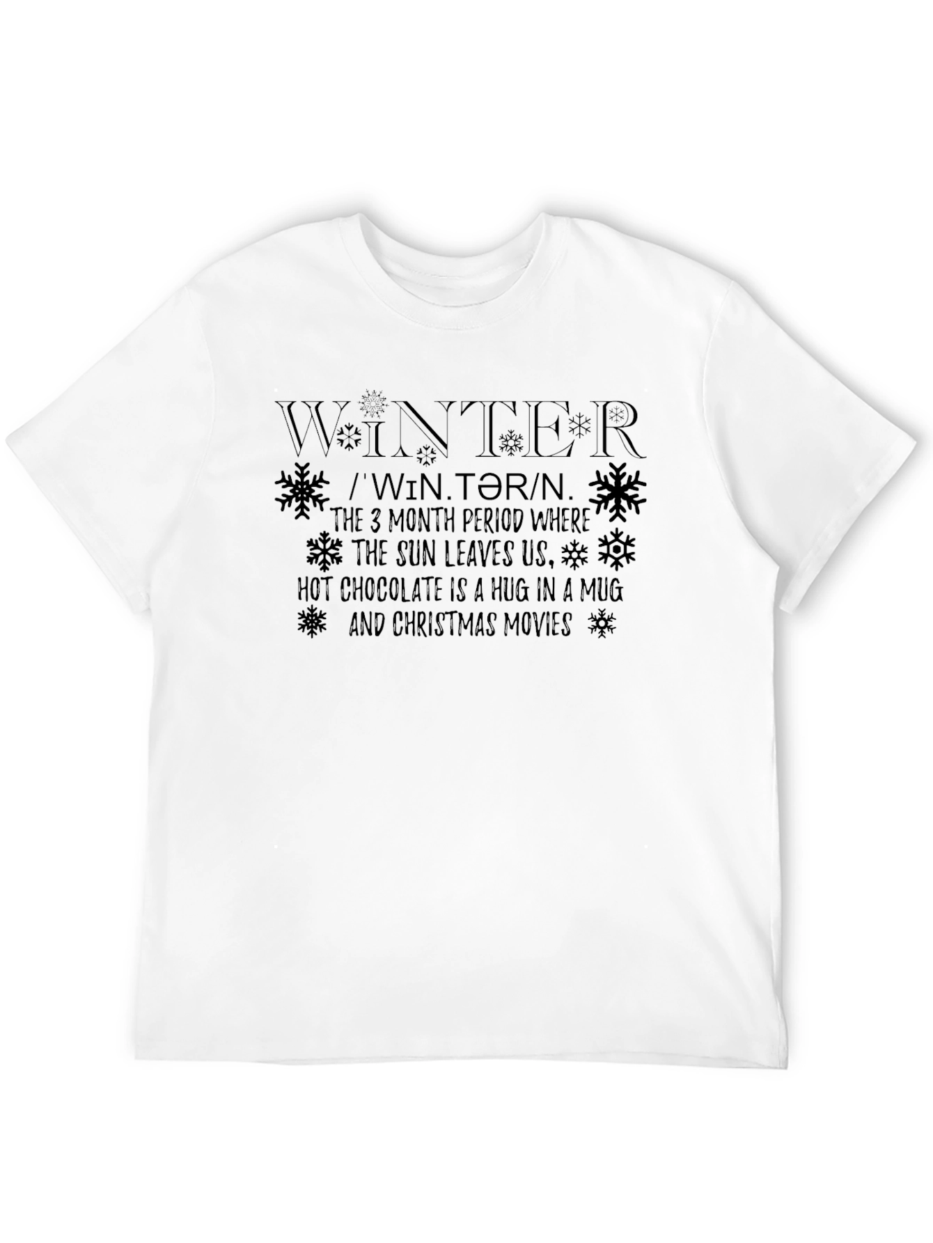 Winter Definition Graphic T-Shirt Holiday Season