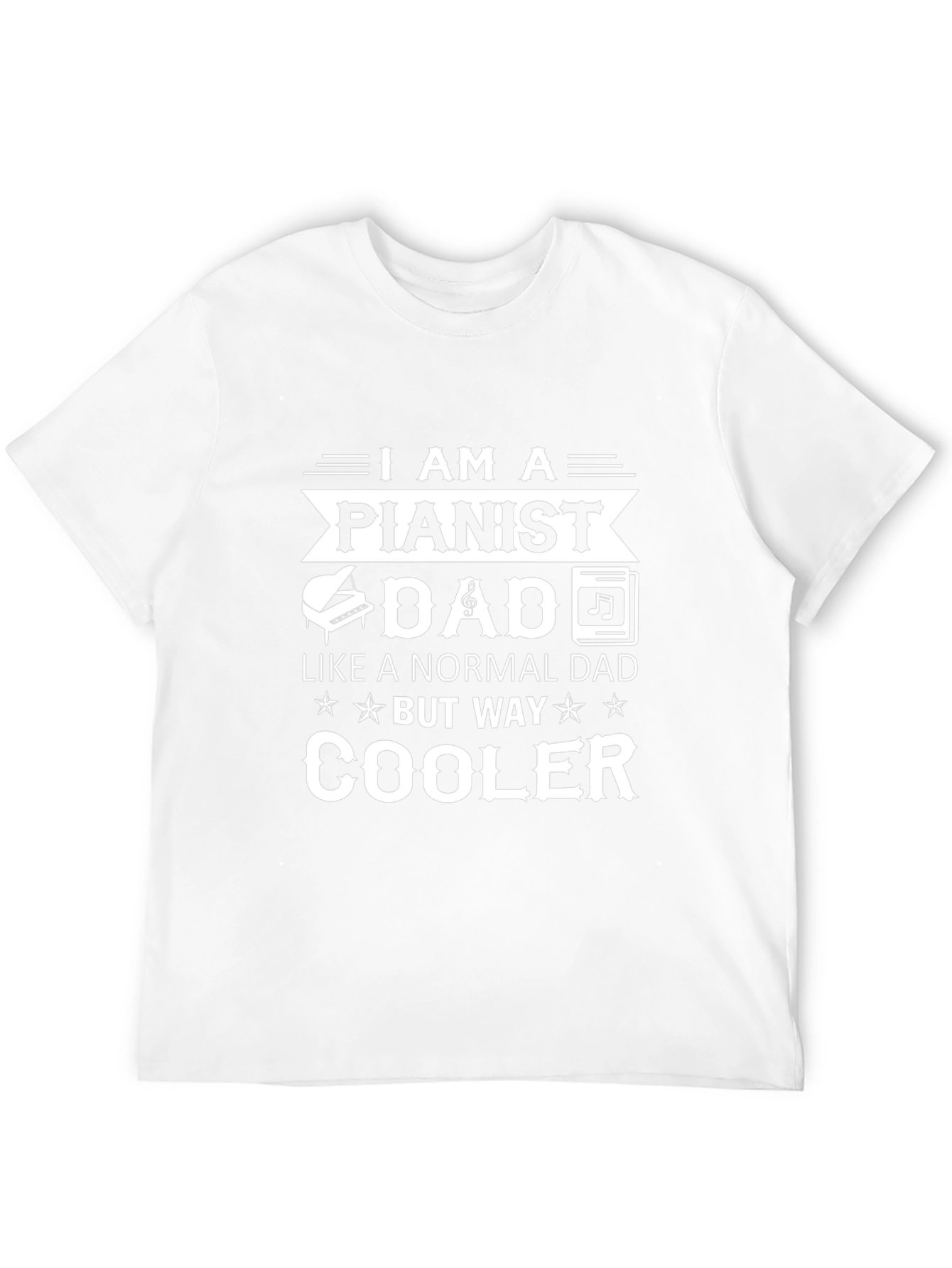 Pianist Dad Graphic T-Shirt - Cool Dad Gift