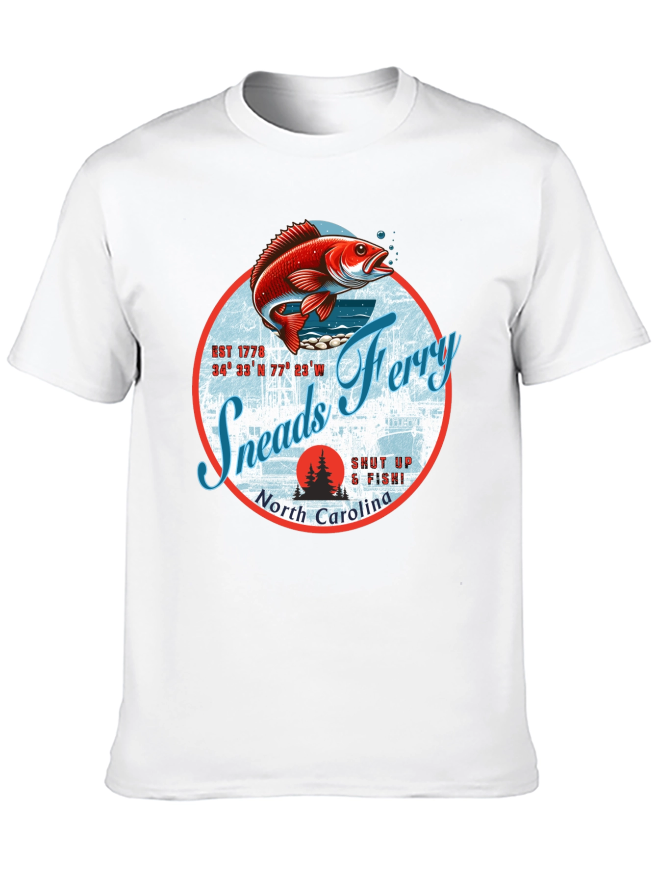 Sneads Ferry North Carolina Fishing T-Shirt