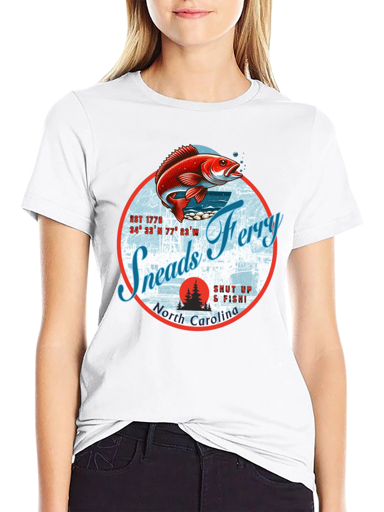 Sneads Ferry North Carolina Fishing T-Shirt