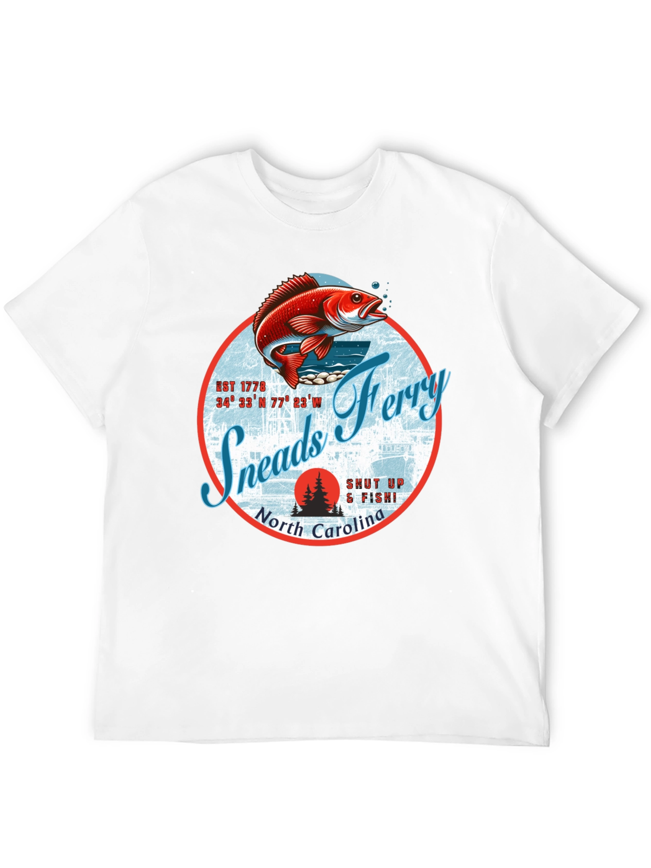 Sneads Ferry North Carolina Fishing T-Shirt