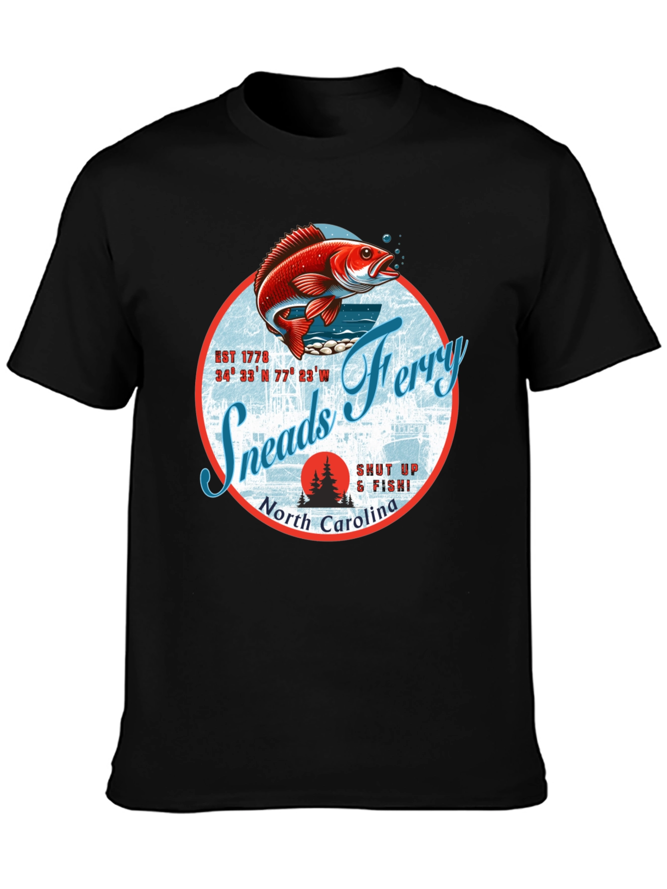Sneads Ferry North Carolina Fishing T-Shirt