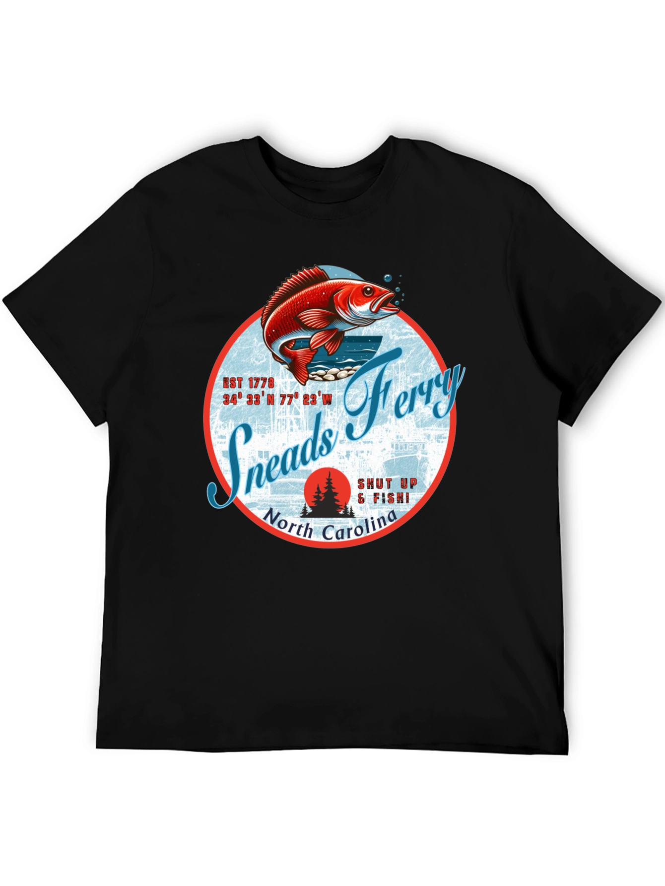 Sneads Ferry North Carolina Fishing T-Shirt