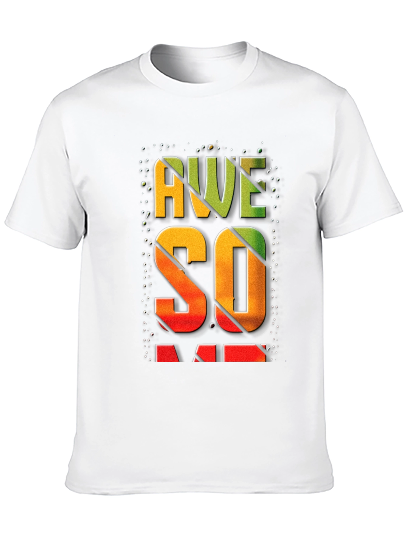 Awesome Graphic Print Mens Black T-Shirt