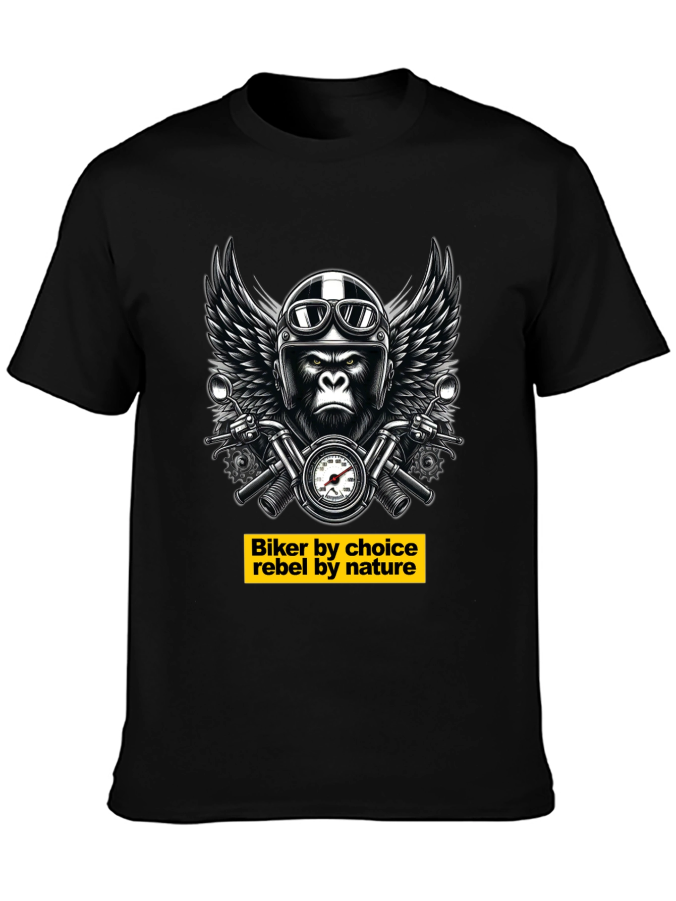 Biker Gorilla T-Shirt - Rebel Nature Tee