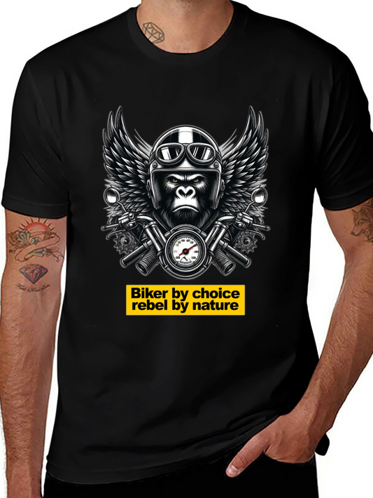 Biker Gorilla T-Shirt - Rebel Nature Tee