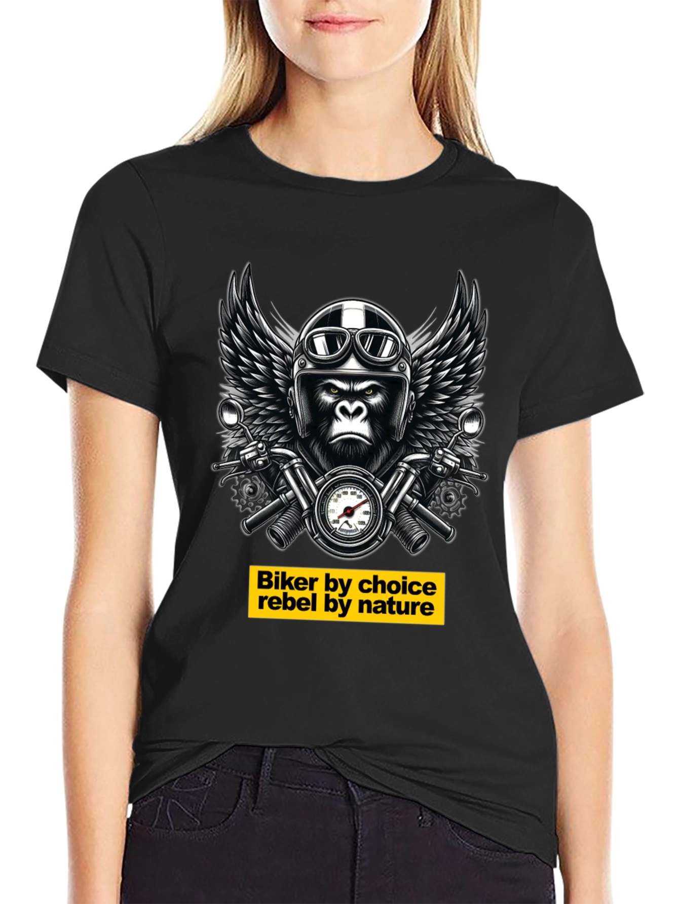 Biker Gorilla T-Shirt - Rebel Nature Tee