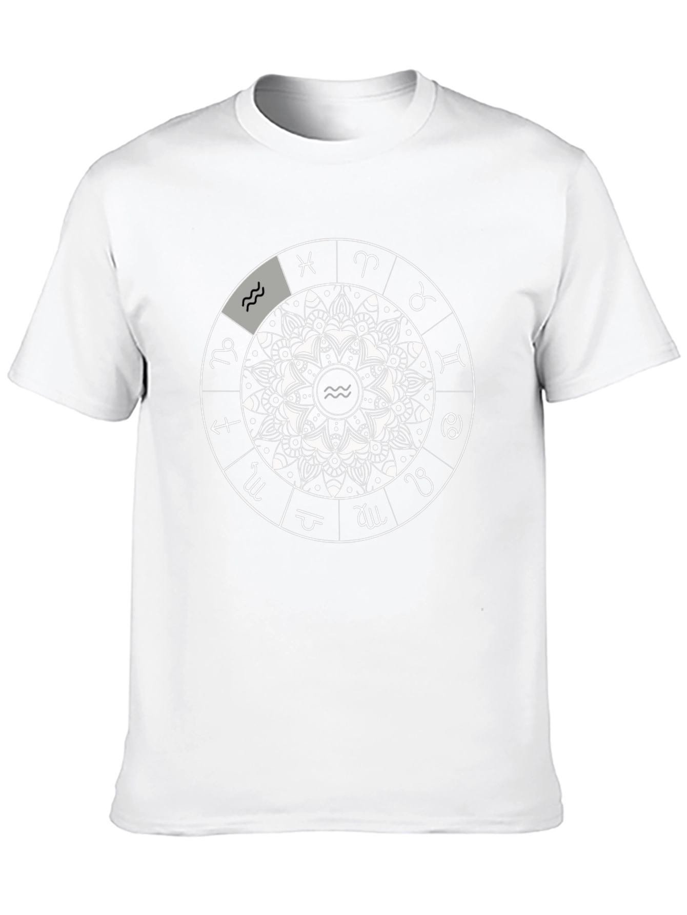 Zodiac Wheel Black T-Shirt
