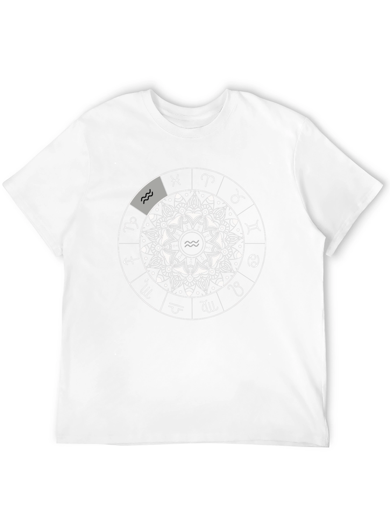 Zodiac Wheel Black T-Shirt