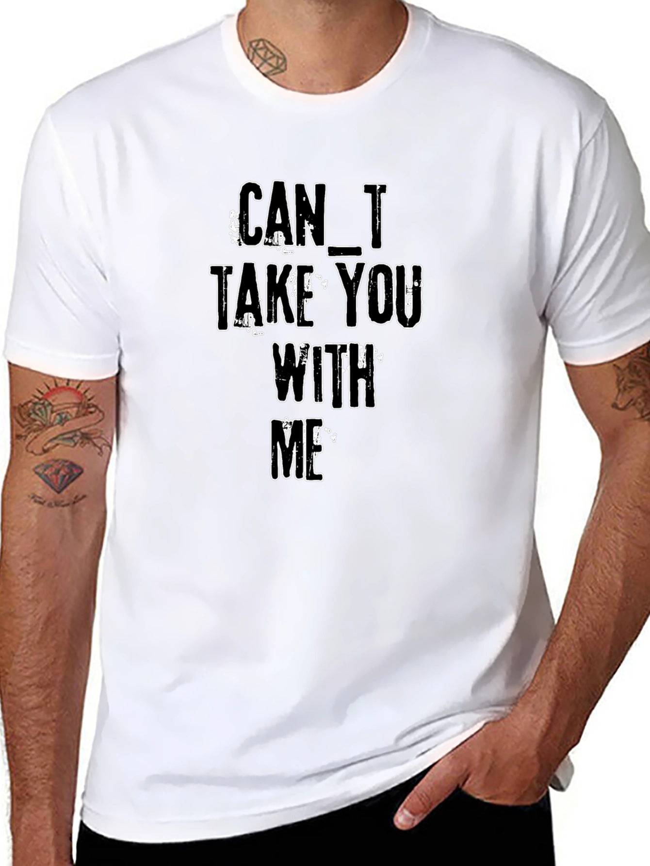 Can I Take You With Me - Black T-Shirt