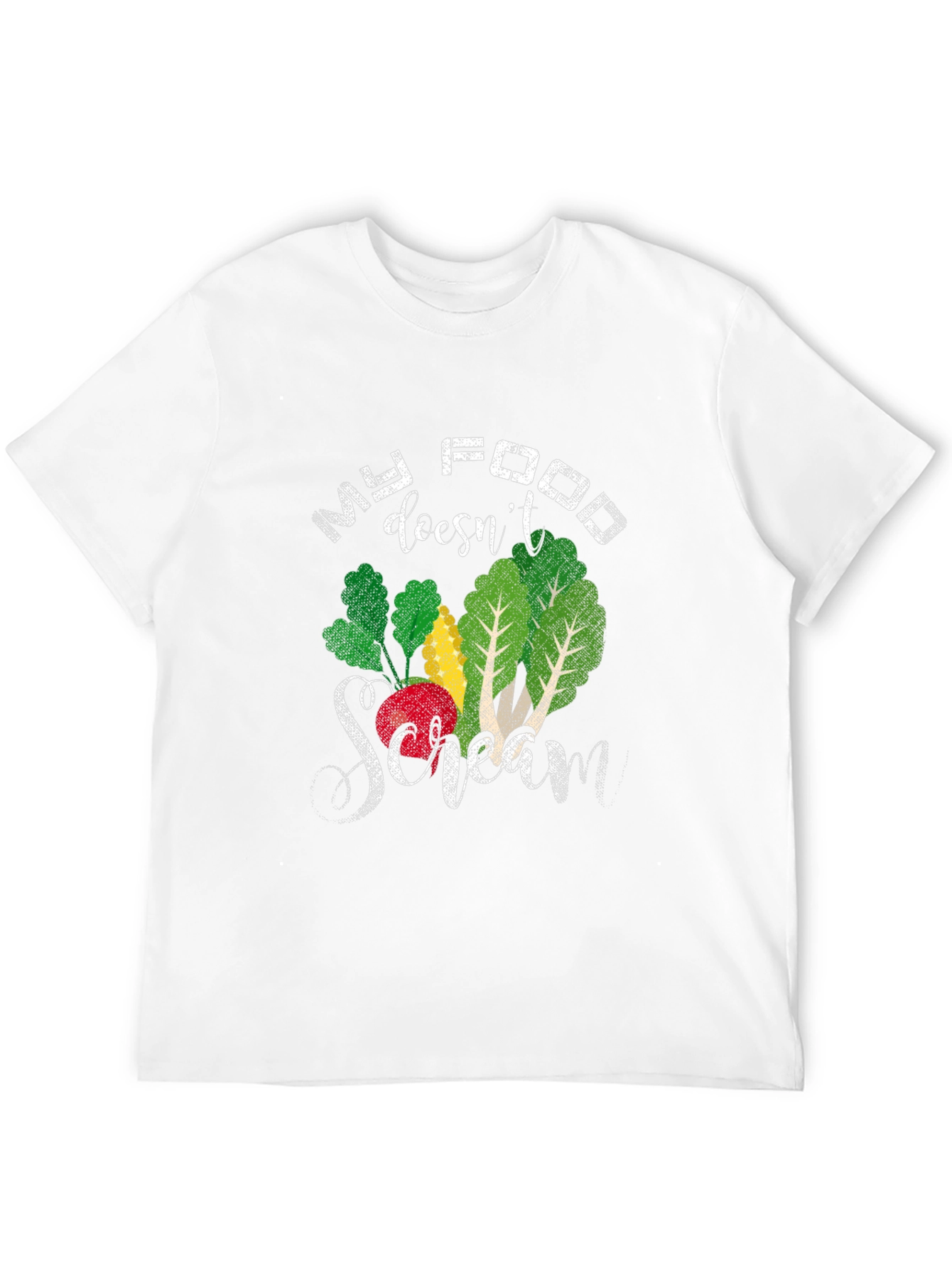 My Food Doesnt Scream T-Shirt - Vegan Apparel
