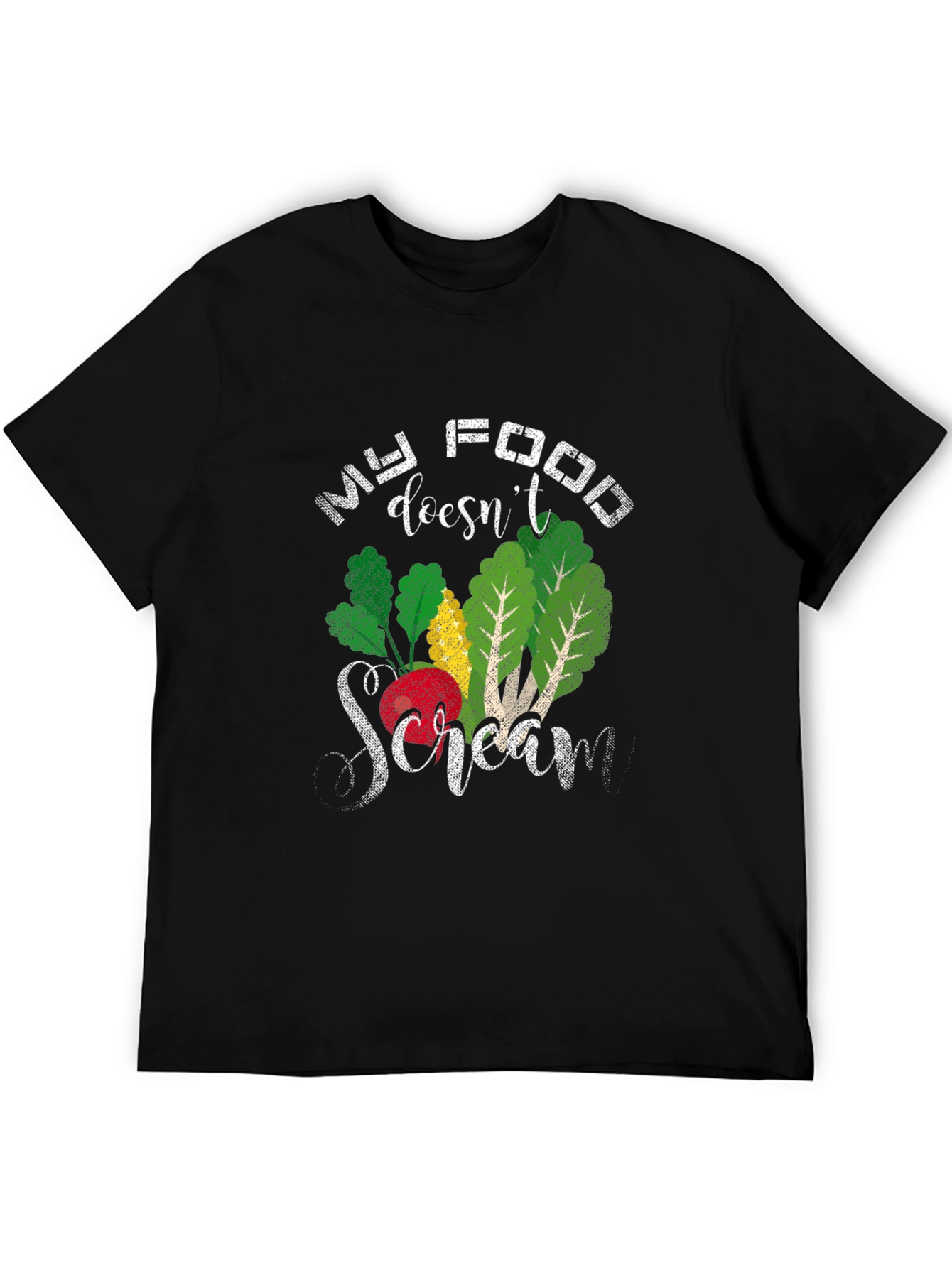 My Food Doesnt Scream T-Shirt - Vegan Apparel