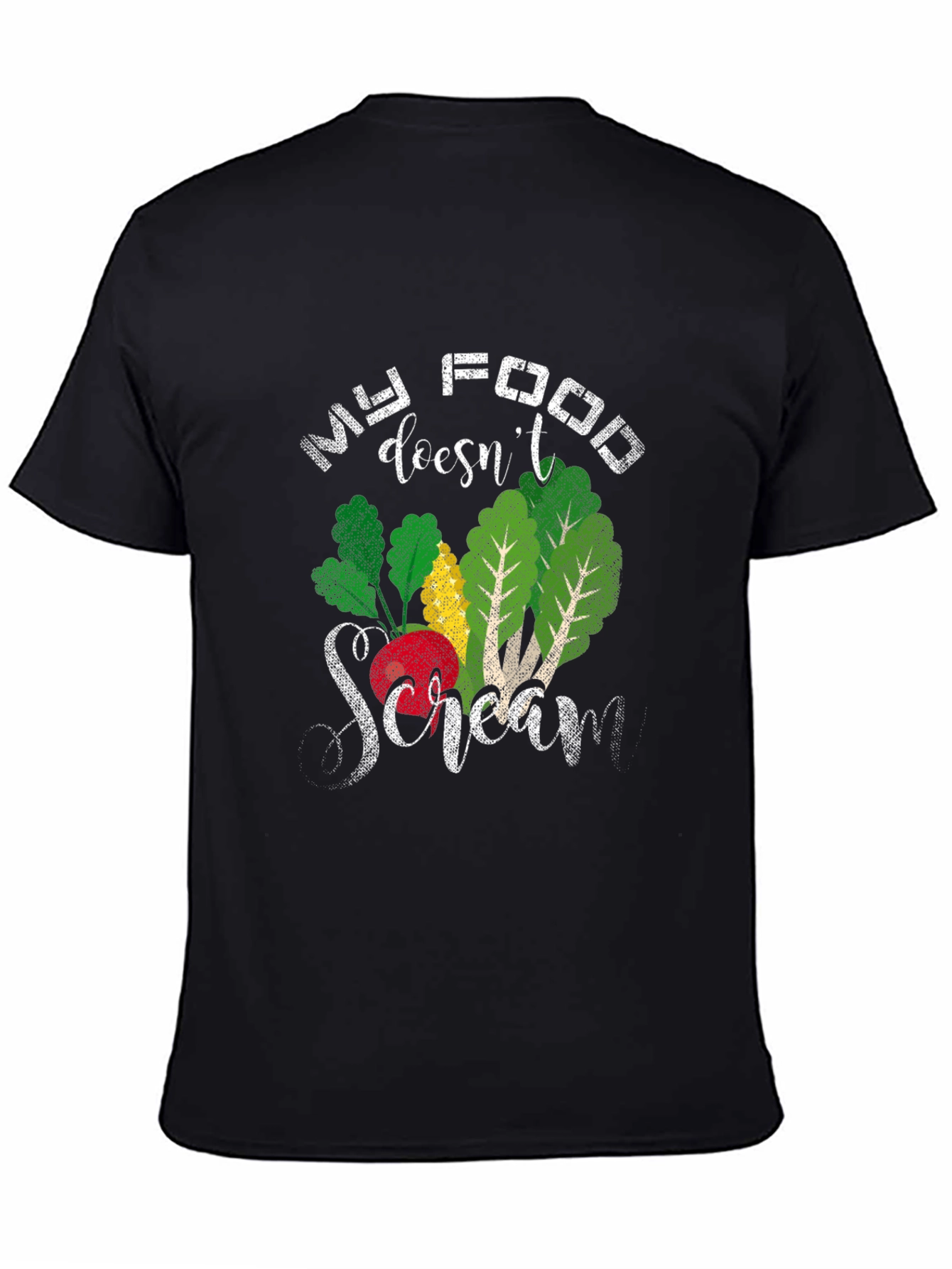 My Food Doesnt Scream T-Shirt - Vegan Apparel