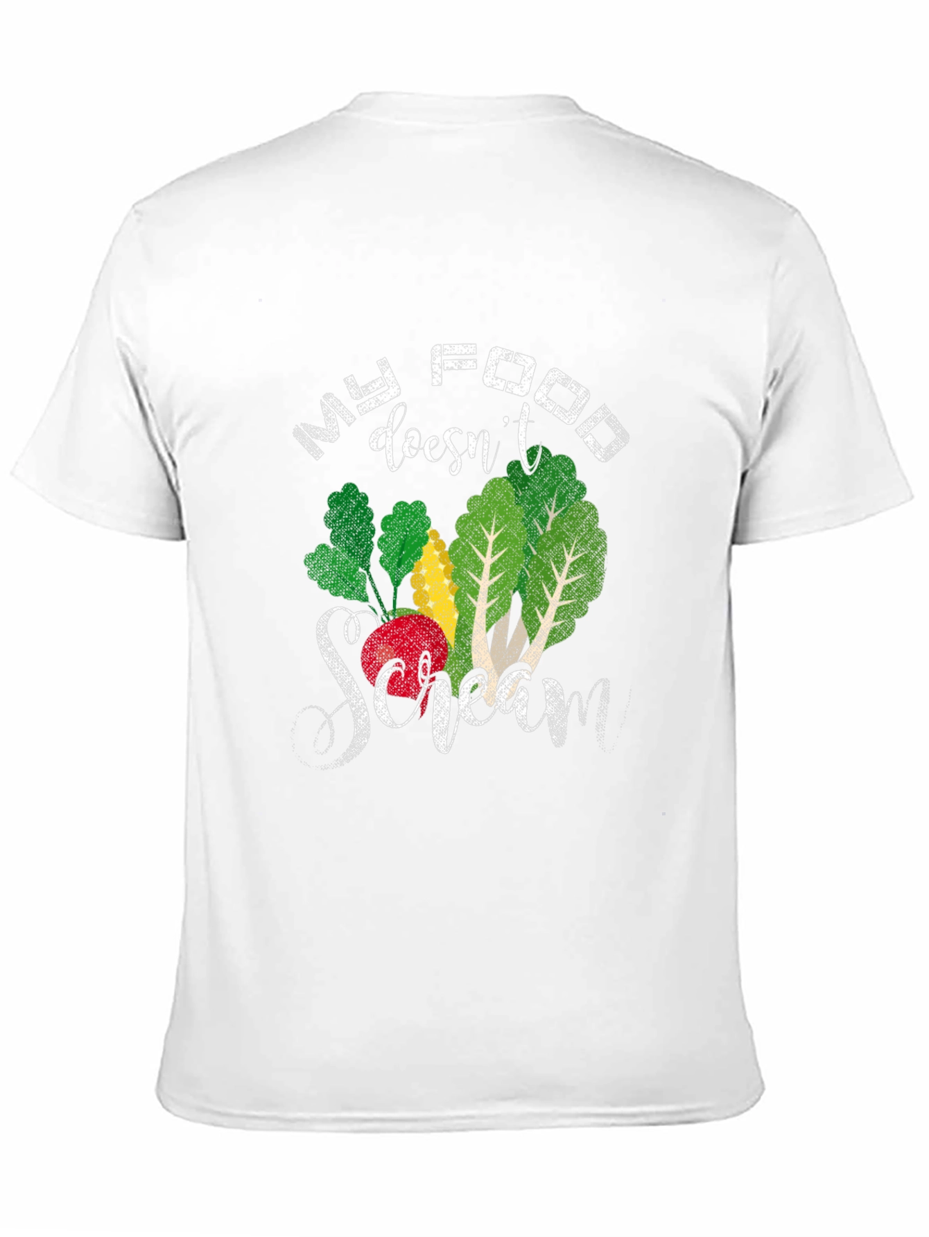 My Food Doesnt Scream T-Shirt - Vegan Apparel