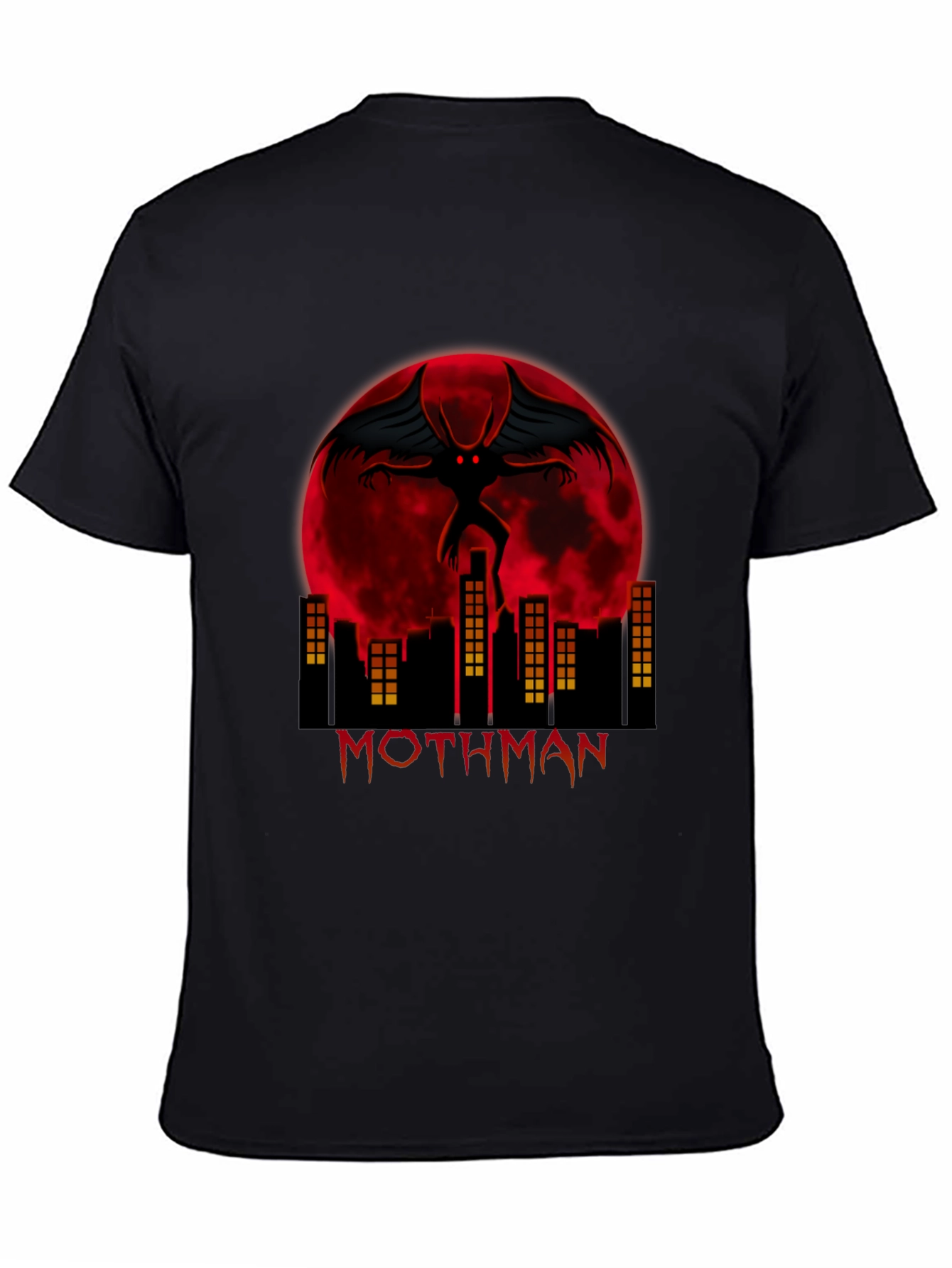 Mothman Graphic Tee - Cryptid Urban Legend T-Shirt