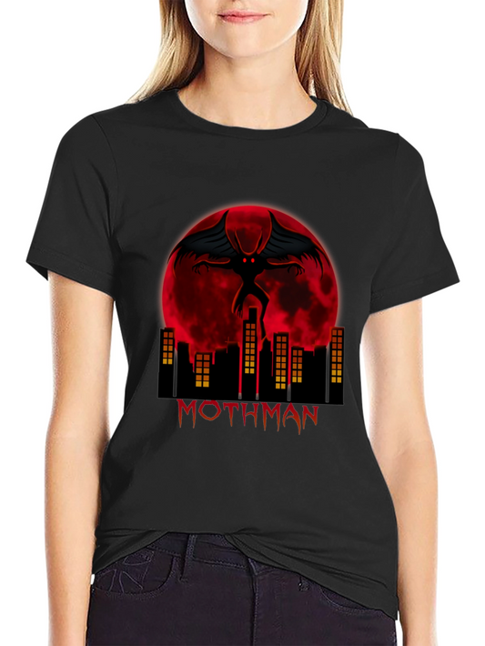 Mothman Graphic Tee - Cryptid Urban Legend T-Shirt