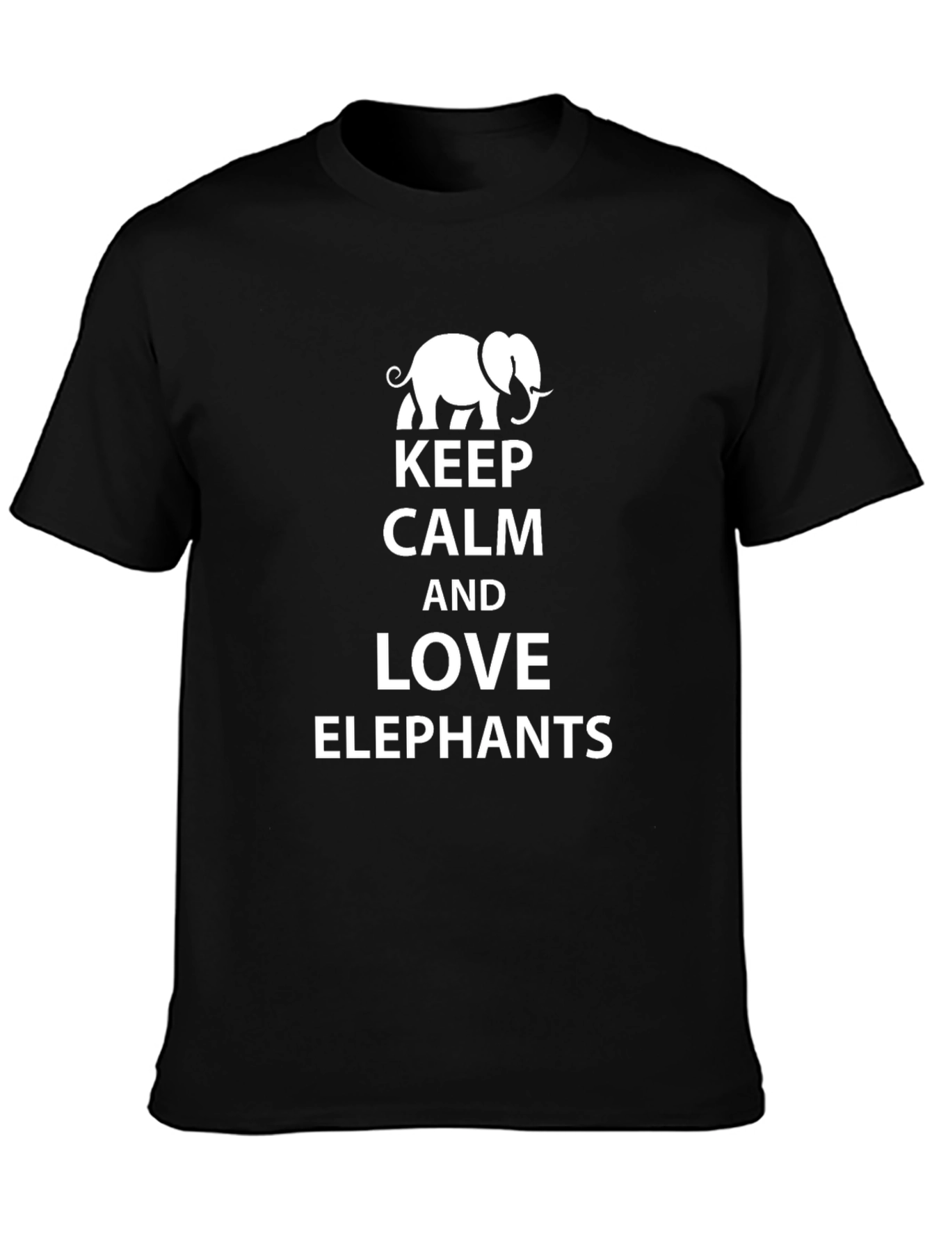 Keep Calm and Love Elephants Graphic Tee