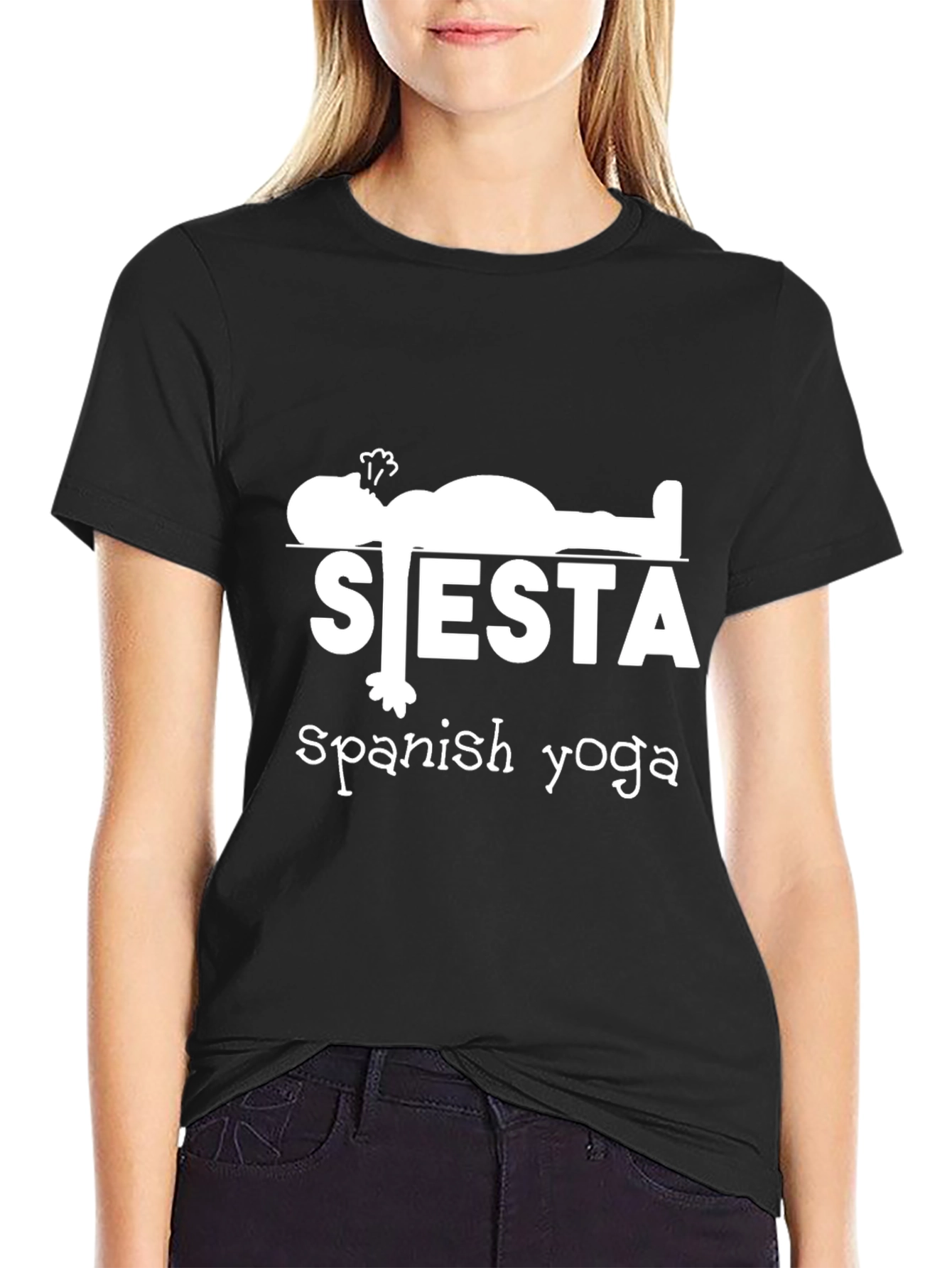Siesta Spanish Yoga Graphic T-Shirt