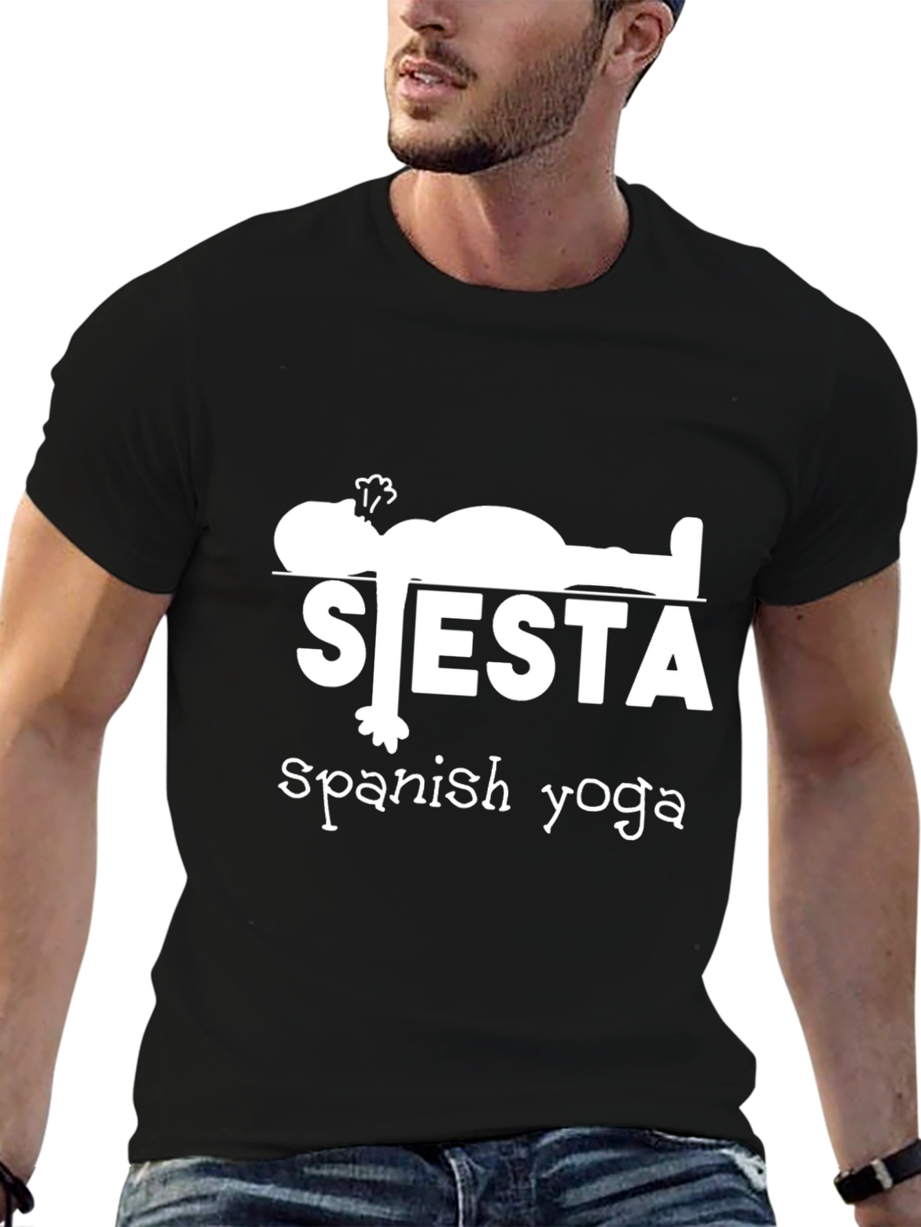 Siesta Spanish Yoga Graphic T-Shirt