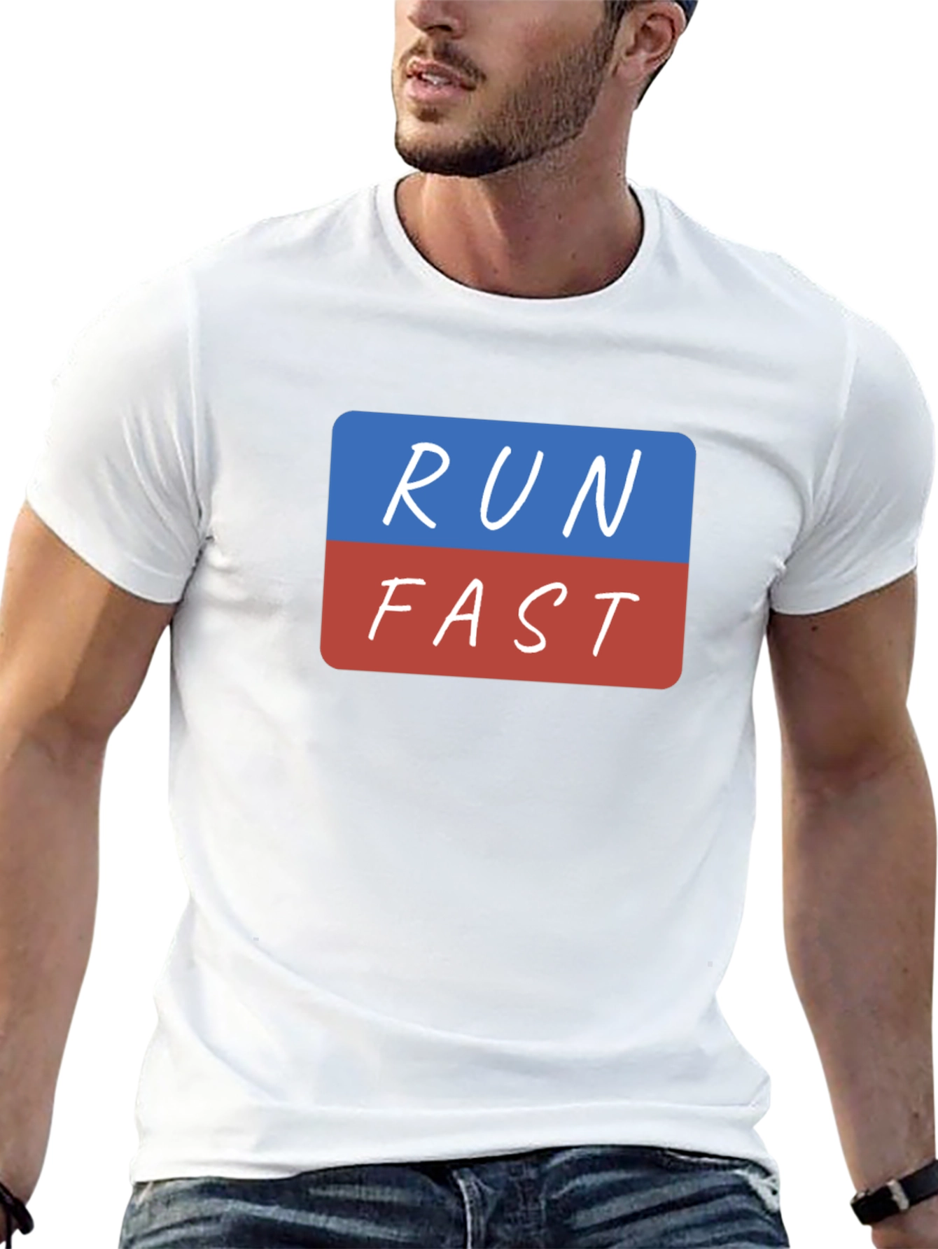 Run Fast T-Shirt - Black Graphic Tee