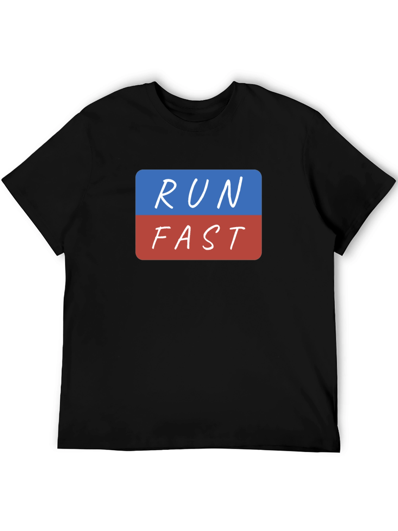 Run Fast T-Shirt - Black Graphic Tee