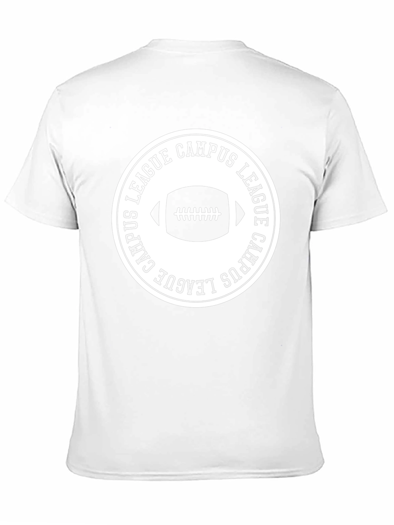Campus League Football T-Shirt - Black