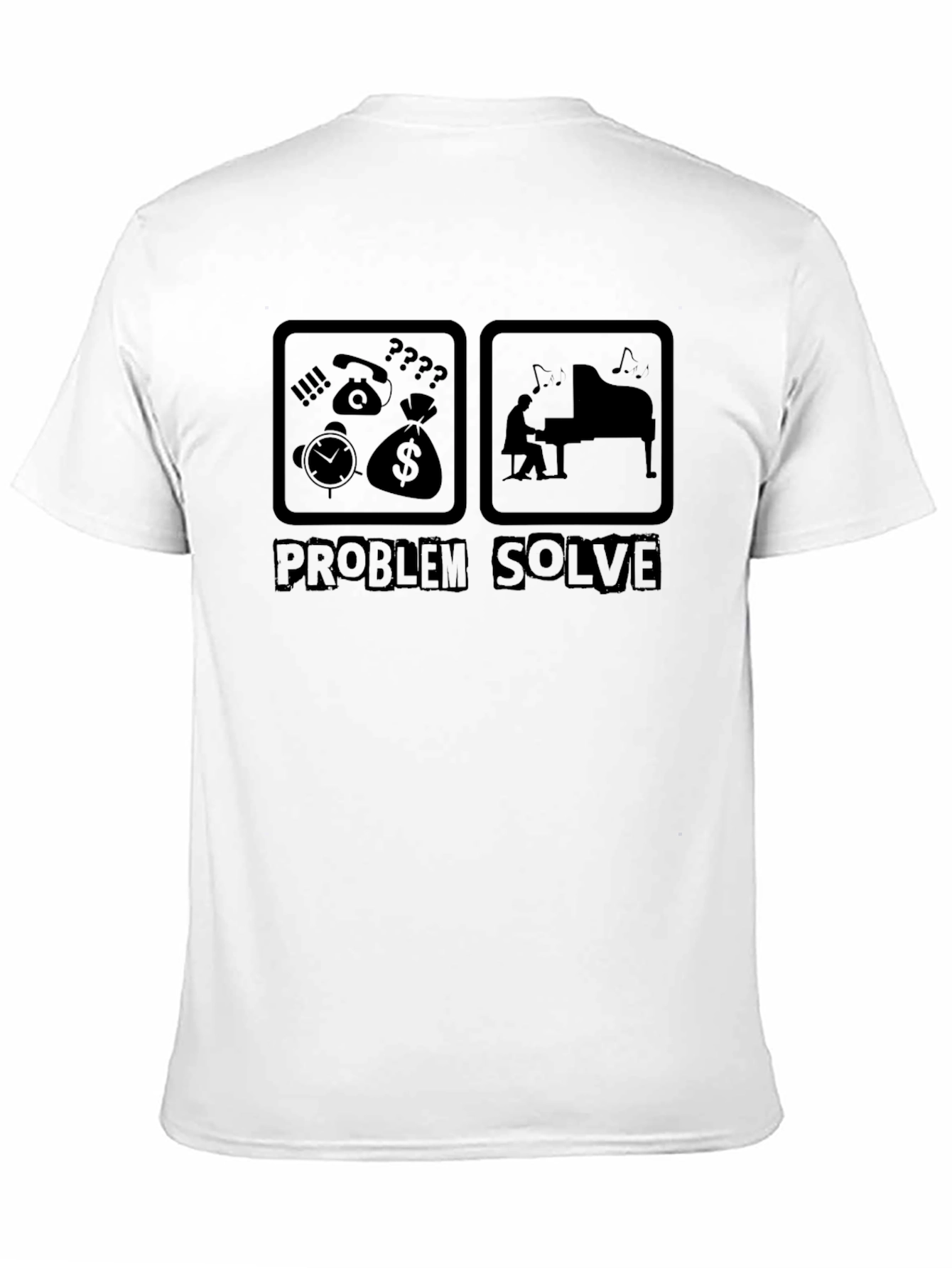 Problem Solver Black Graphic Tee