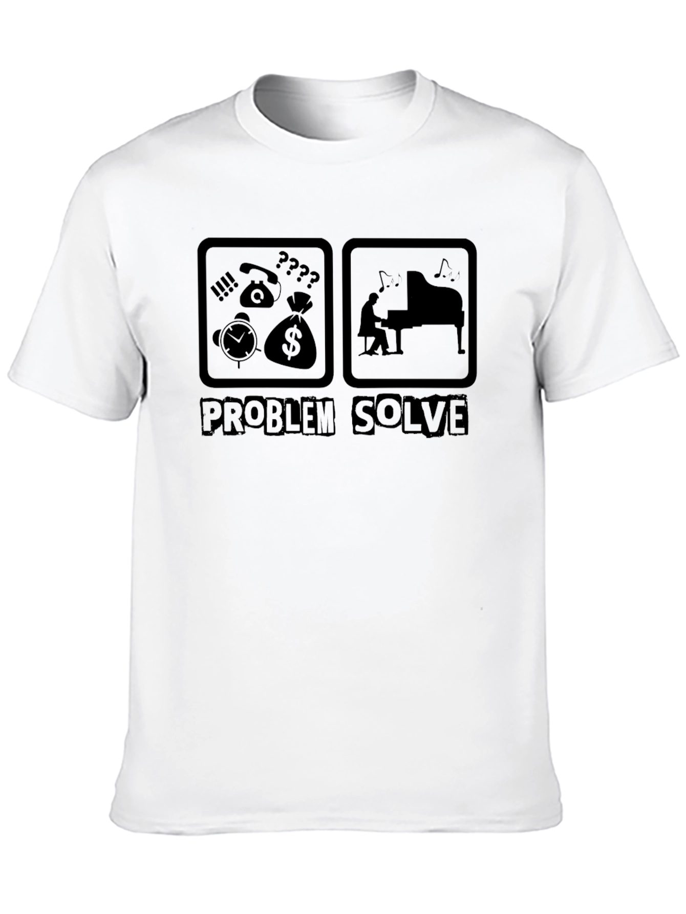 Problem Solver Black Graphic Tee