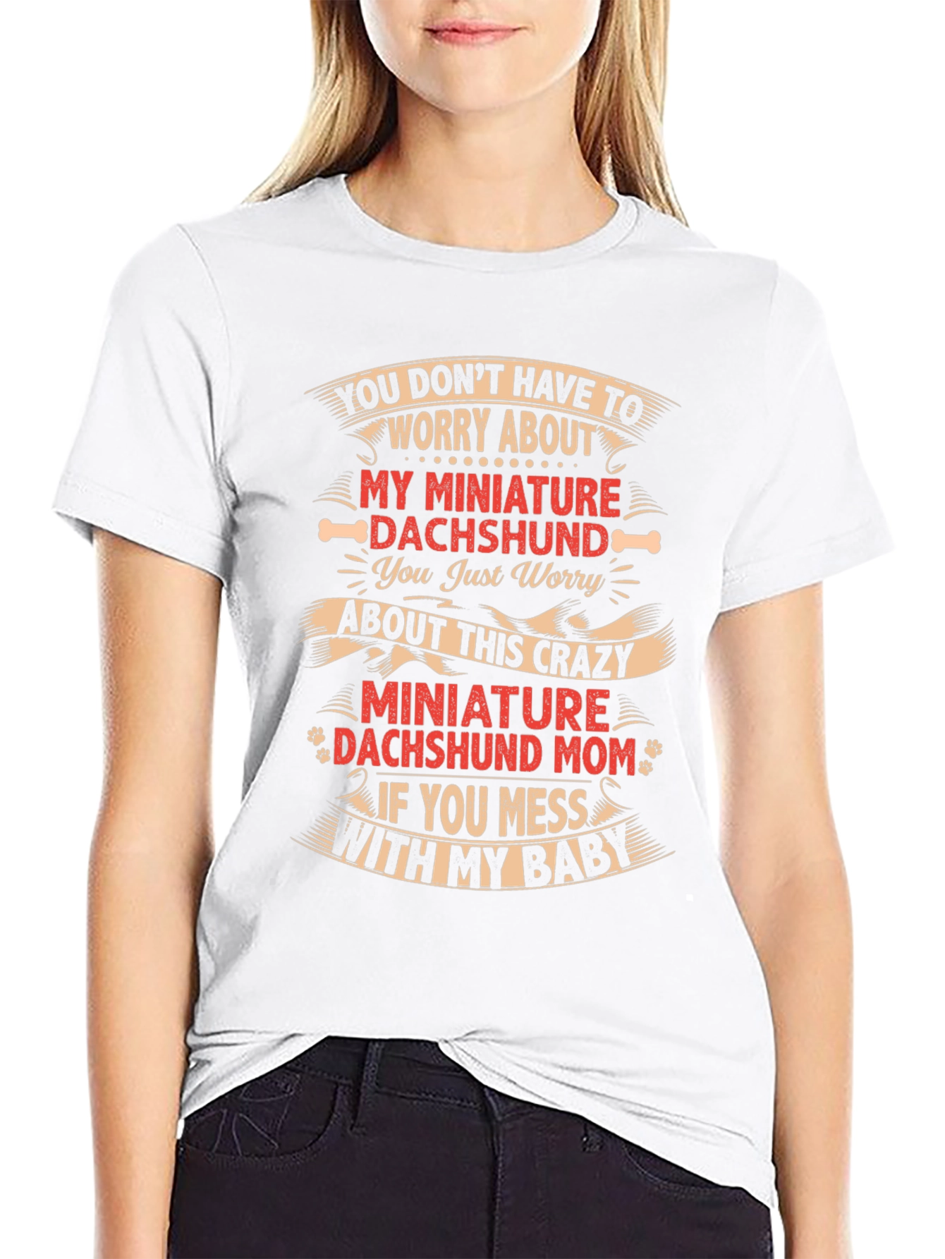Crazy Dachshund Mom T-Shirt