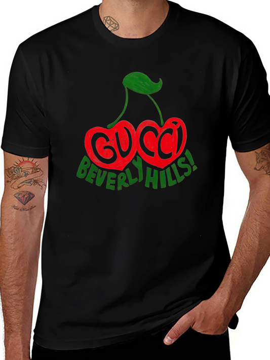 Gucci Beverly Hills Cherry Graphic T-Shirt